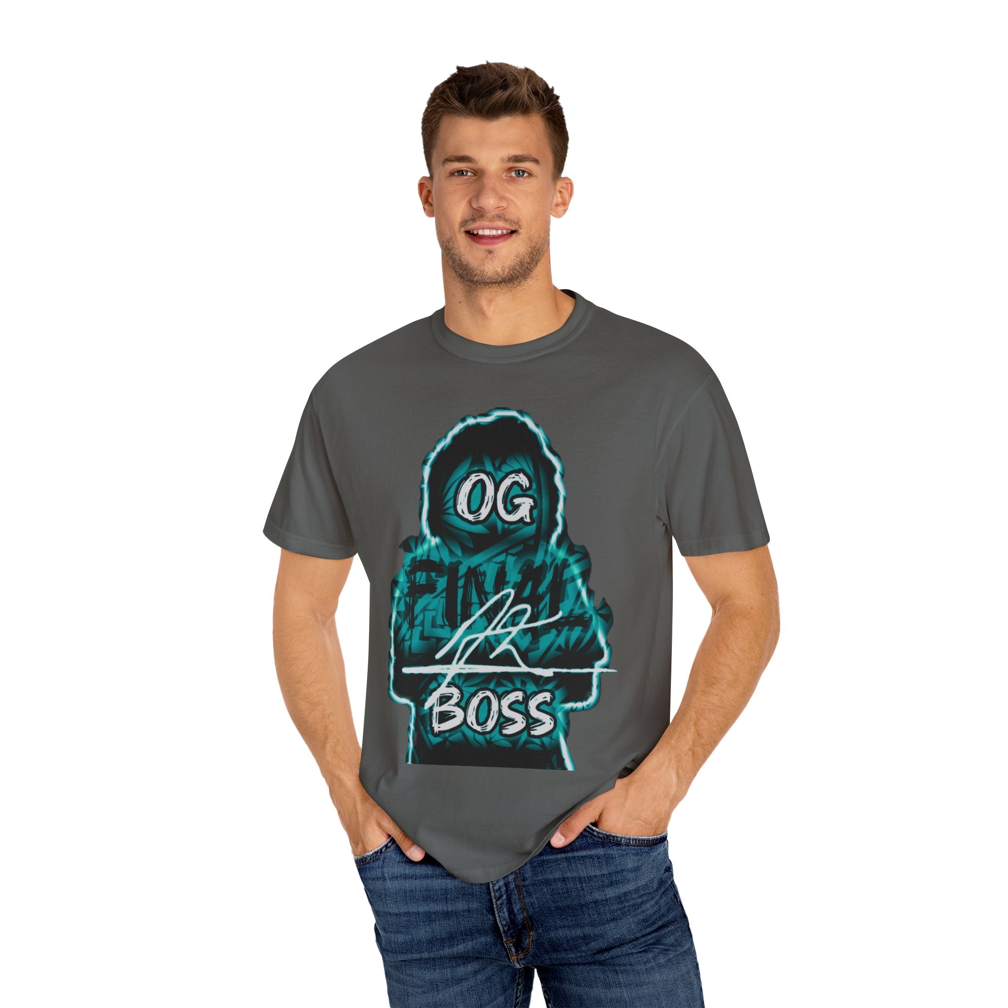 OG Boss Unisex Garment-Dyed T-Shirt - Street Style Graphic Tee for Trendsetters