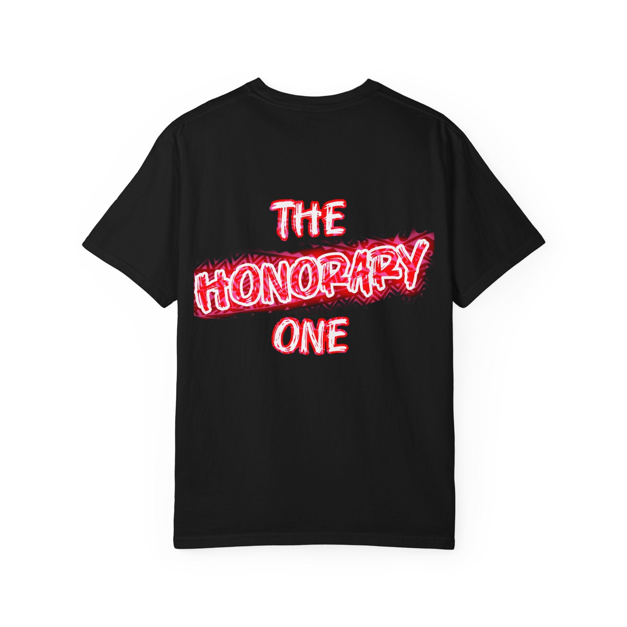 The Honorary One T-Shirt — Neon Red Graphic Tee