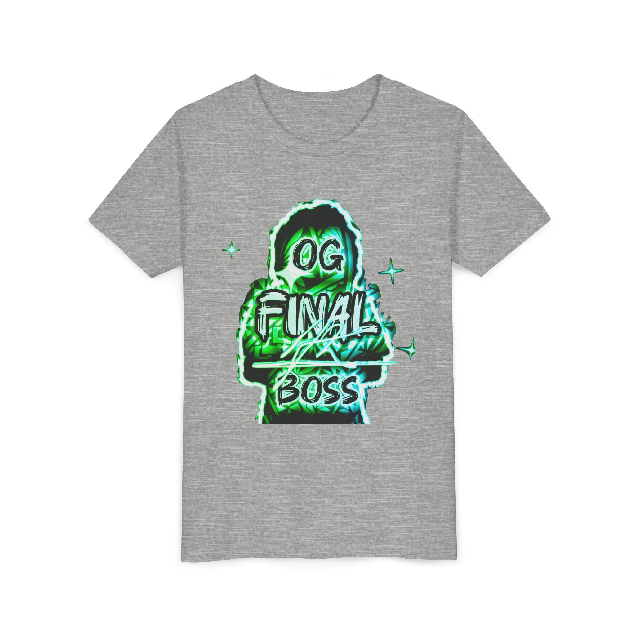 Youth Tee — "OG Final Boss" - Emerald - Graphic Shirt