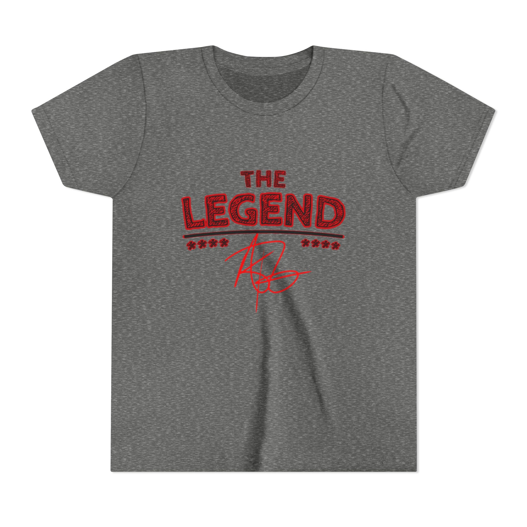 Youth Tee “The Legend” Graphic Shirt with Signature & Star Back Print