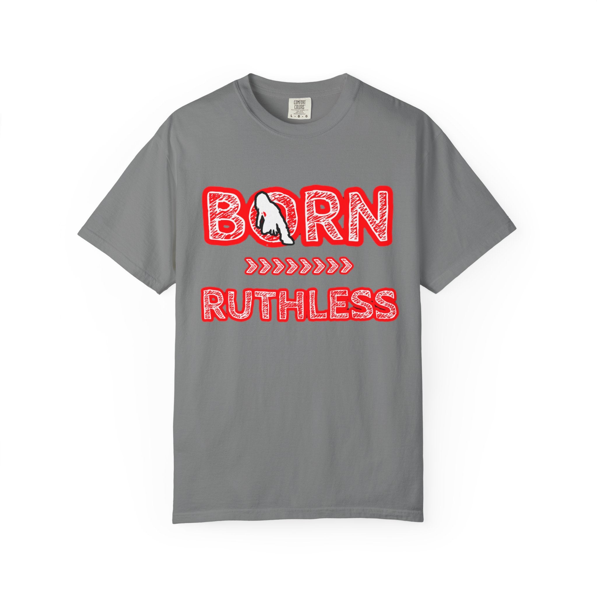 Born Ruthless T-Shirt — Graphic White Tee with 'Born Ruthless' & TheOgFinalBoss Logo
