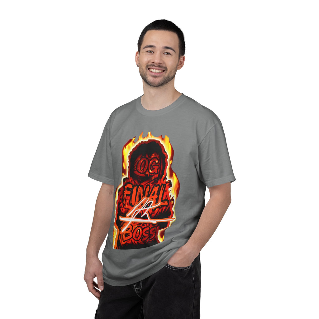 OG Final Boss T-shirt — Flame Orange - Graphic designer Streetwear