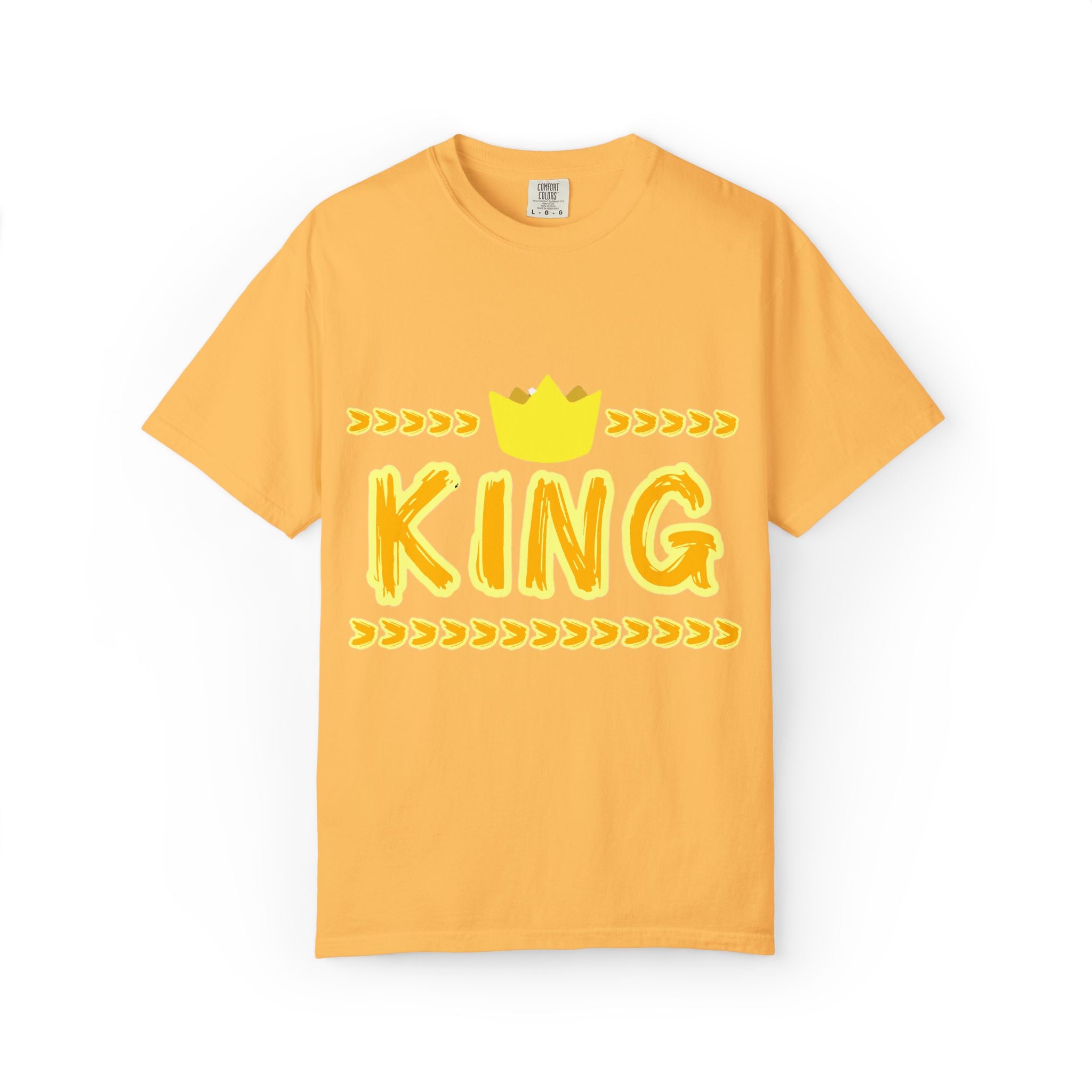 King graphic Yellow - Unisex Garment-Dyed T-shirt