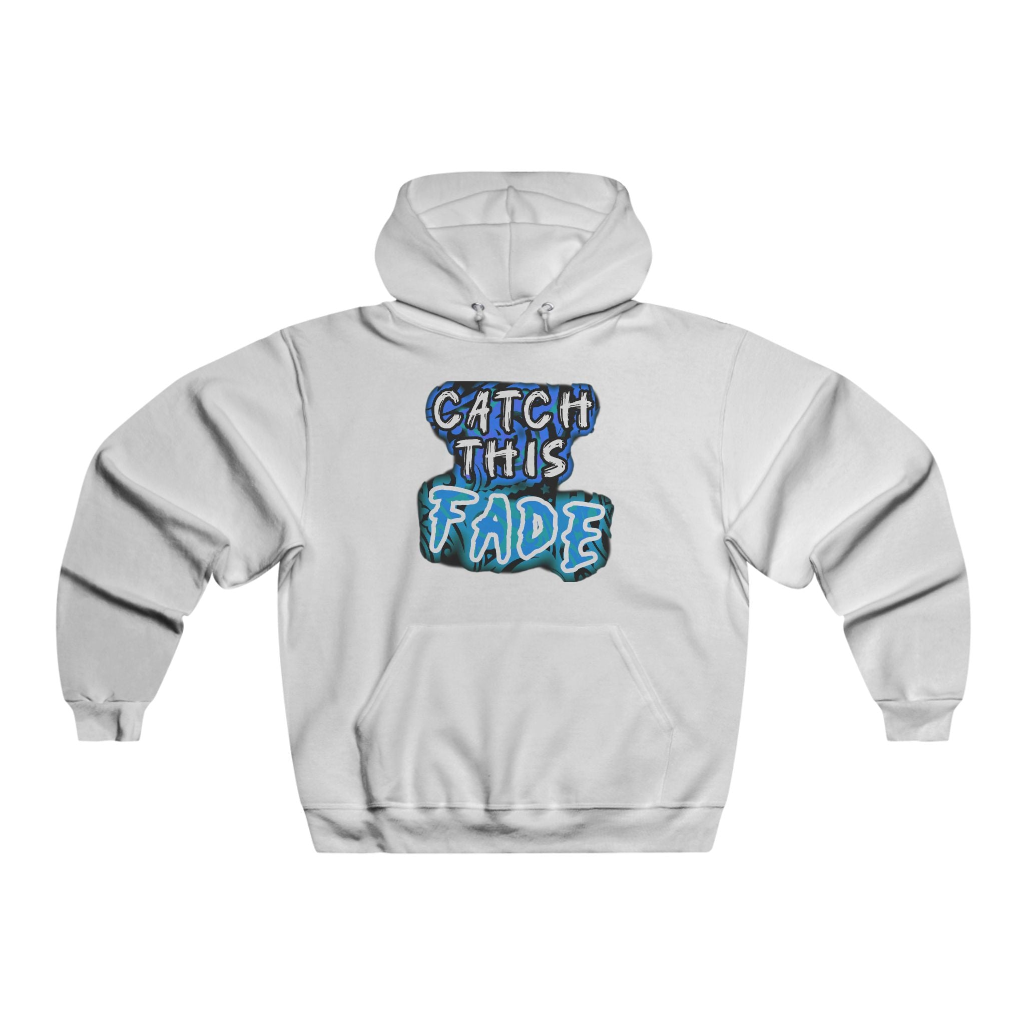 Men's Casual Hooded Sweatshirt - 'Catch This Fade' Graphic Hoodie, Perfect for Gift Giving, Streetwear, Home Relaxation, Trendy Fashion