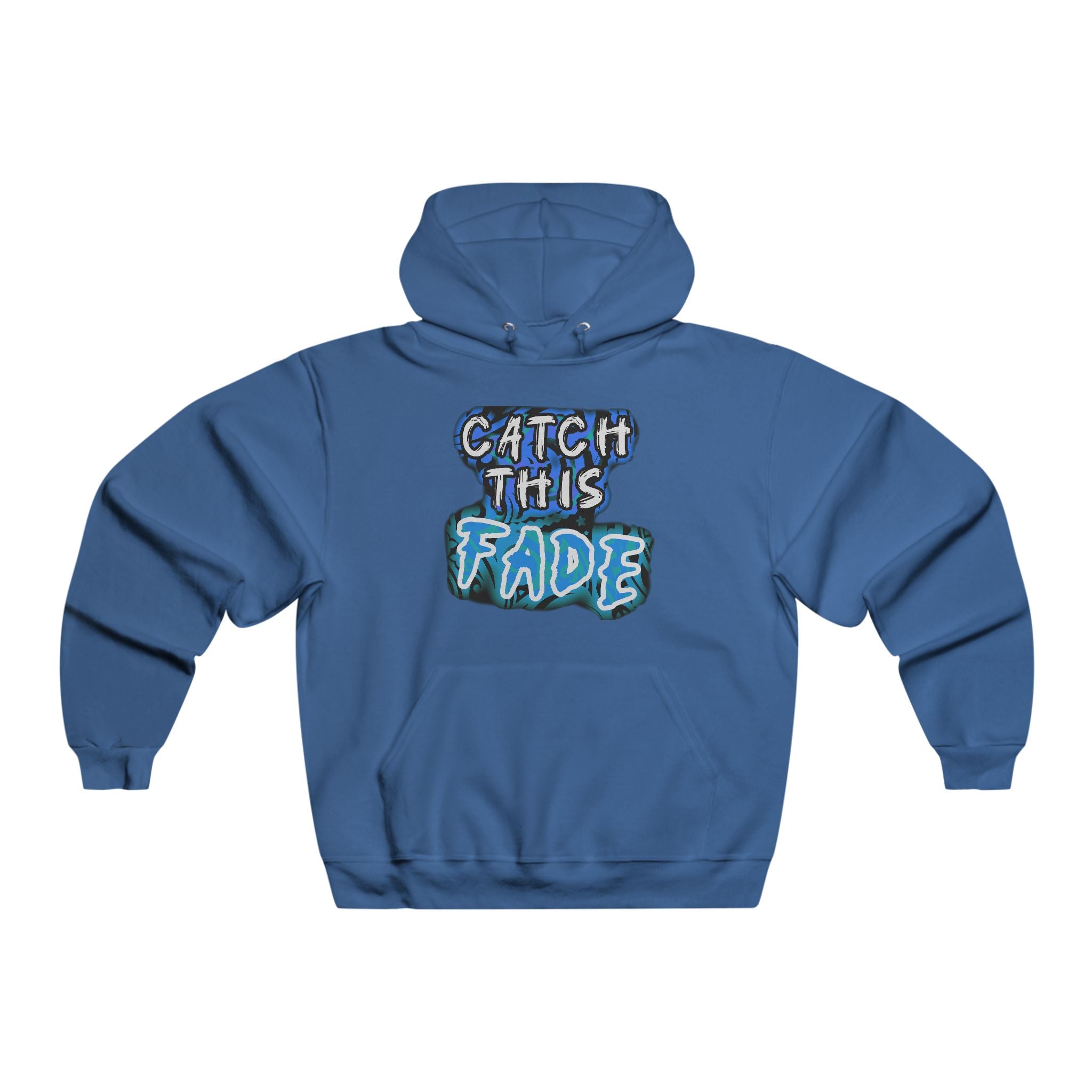 Men's Casual Hooded Sweatshirt - 'Catch This Fade' Graphic Hoodie, Perfect for Gift Giving, Streetwear, Home Relaxation, Trendy Fashion