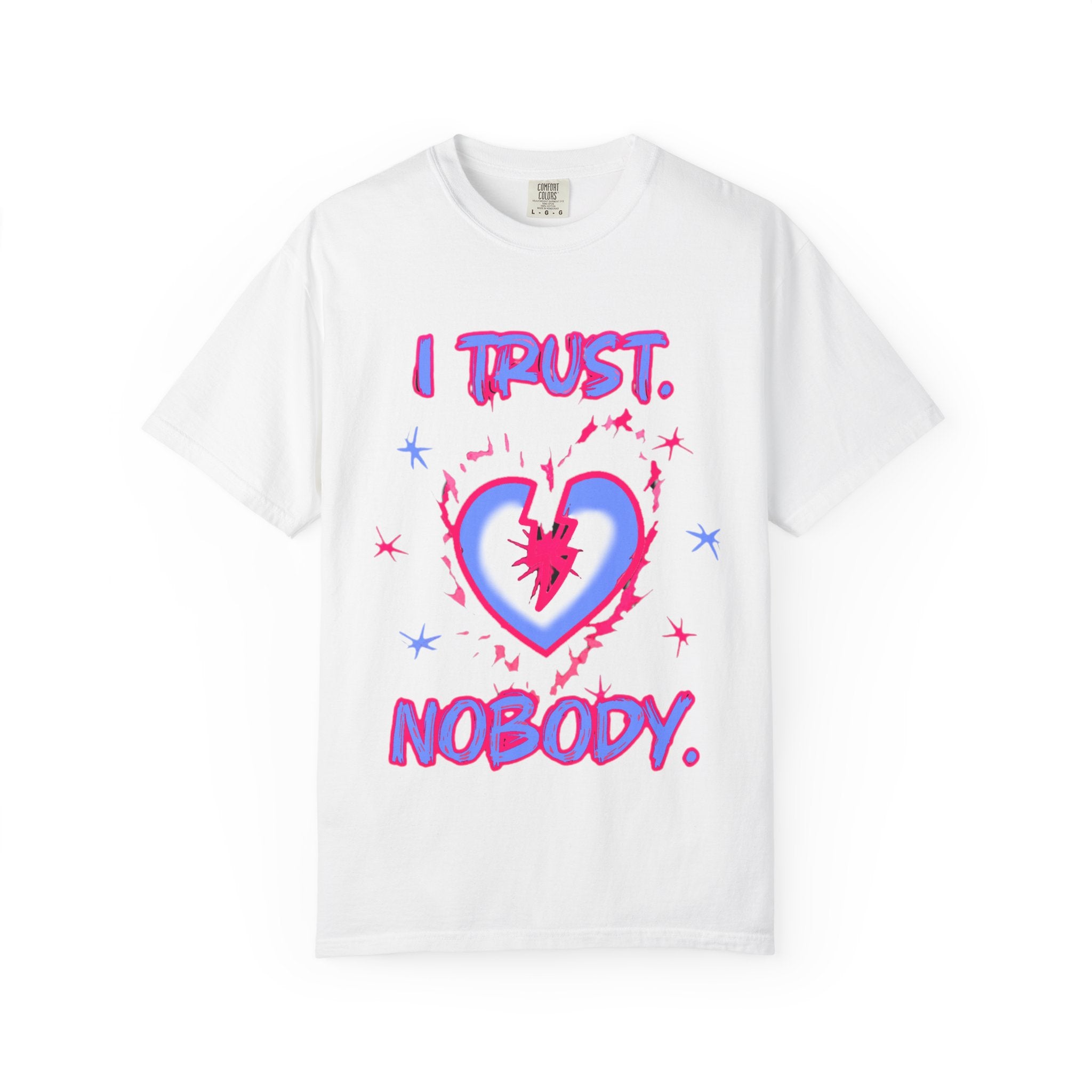I Trust Nobody Heart Graphic T-Shirt