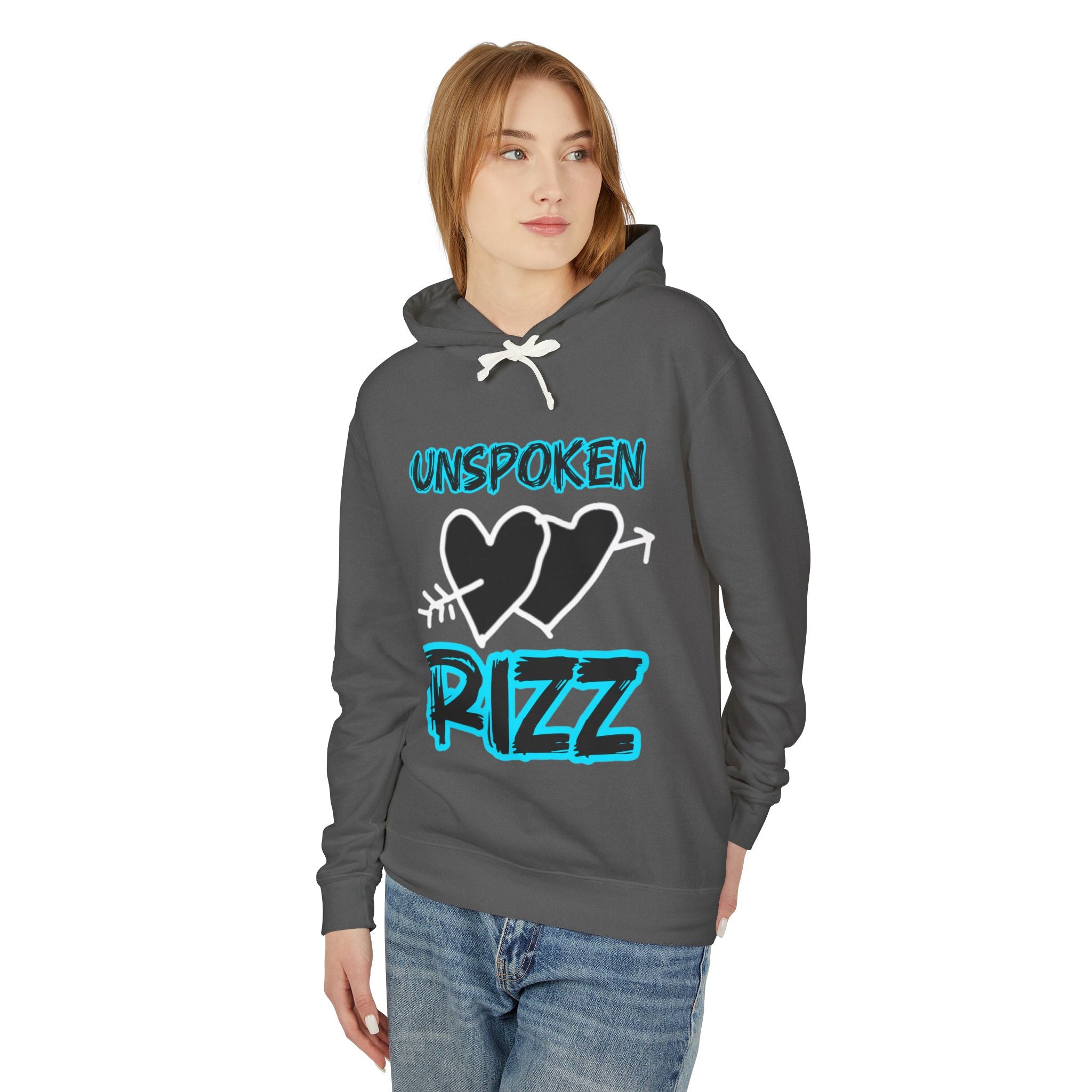Unspoken Rizz Hoodie — Graphic Heart Streetwear Pullover