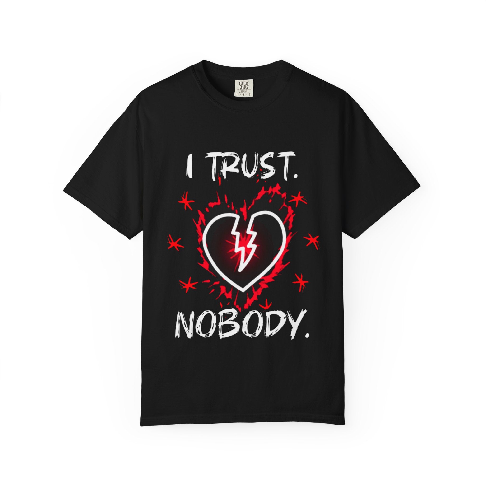 Broken Heart Graphic T-Shirt — Lightning Bolt Punk Tee