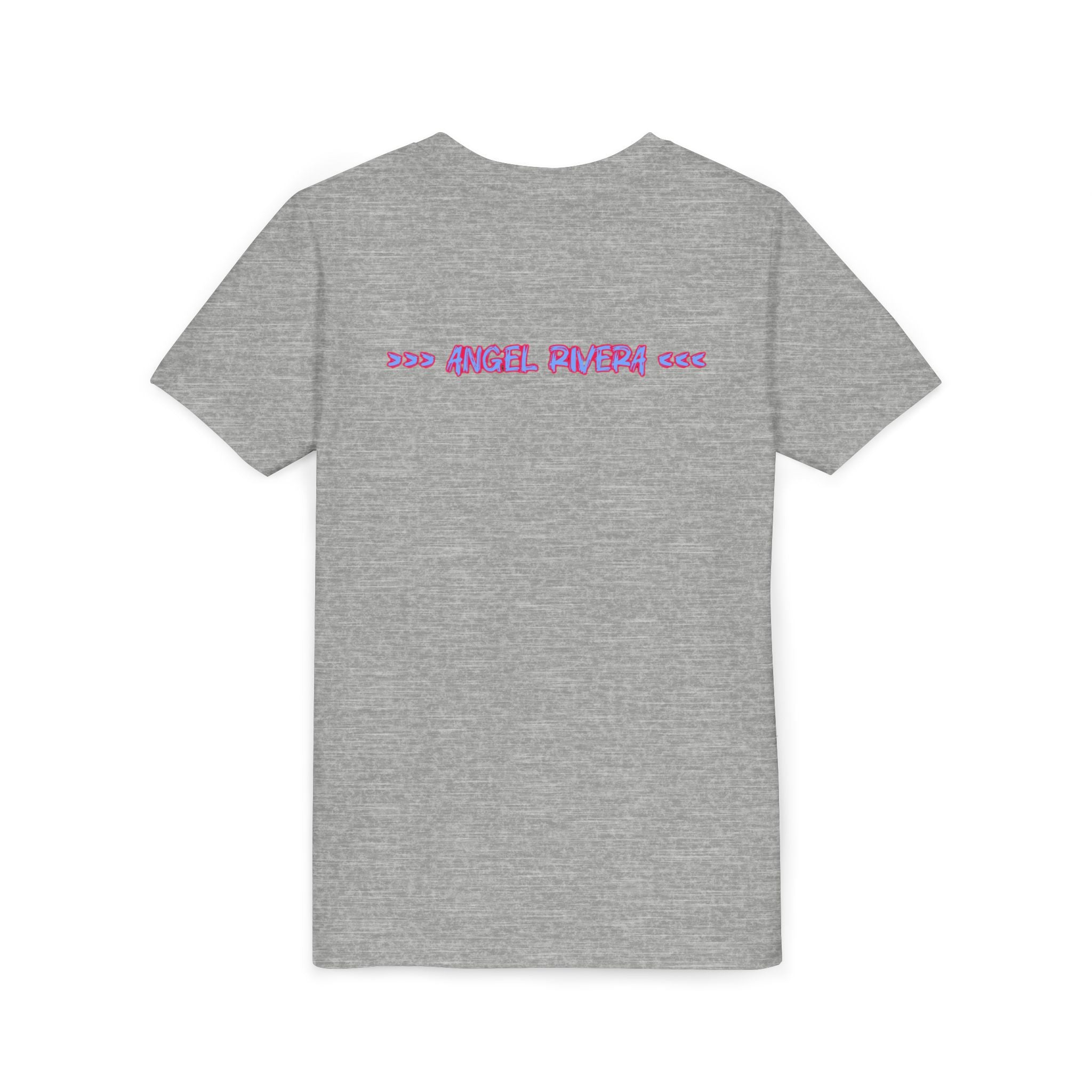 Youth Tee - 'I Trust Nobody' Neon Pink and Blue Broken Heart Graphic
