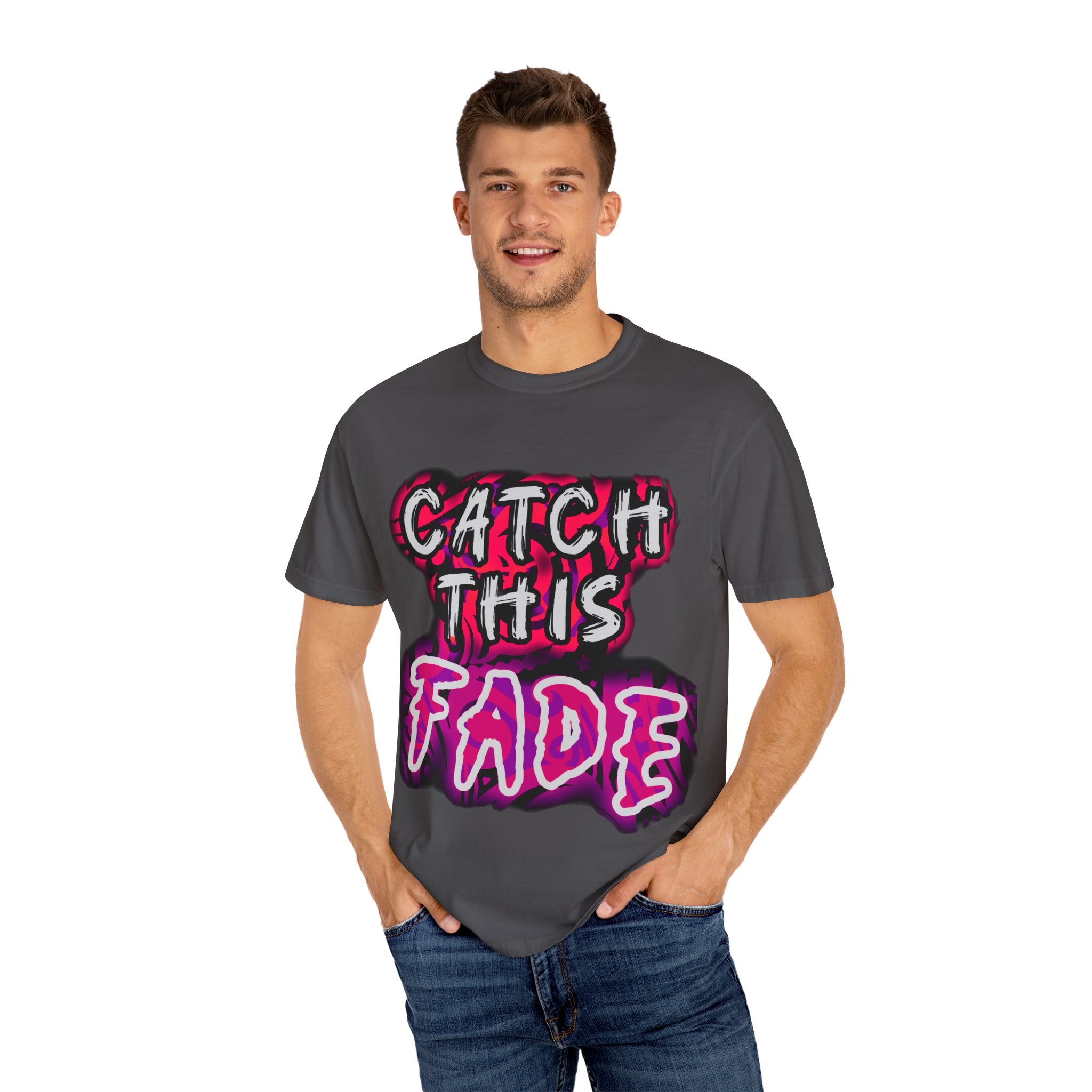 Catch This Fade Garment-Dyed T-Shirt, Unisex Retro Tee, Streetwear Gift, Music Lover Shirt, Trendy Graphic T-Shirt