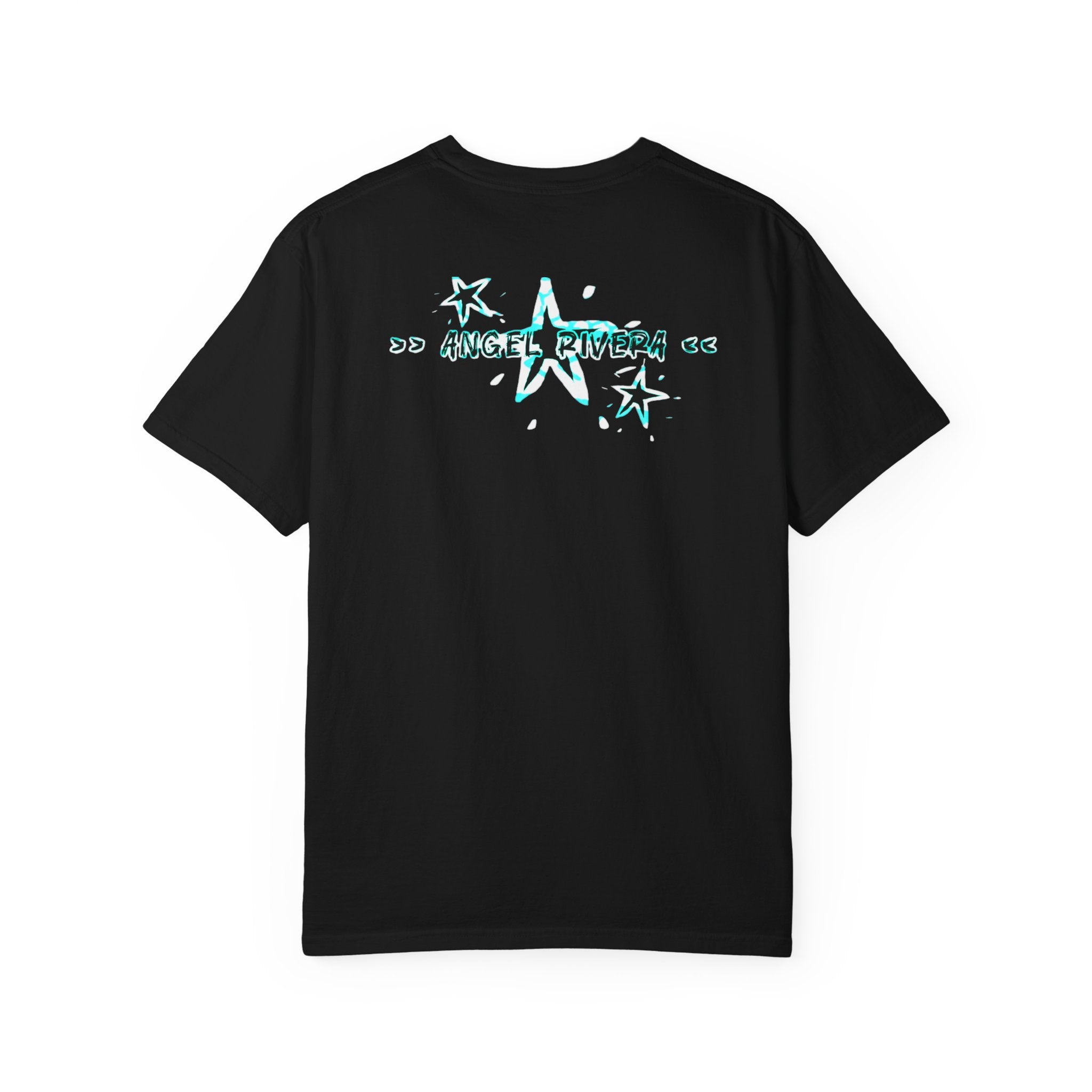 OG Final Boss Graphic Cyan star designed T-shirt - Streetwear