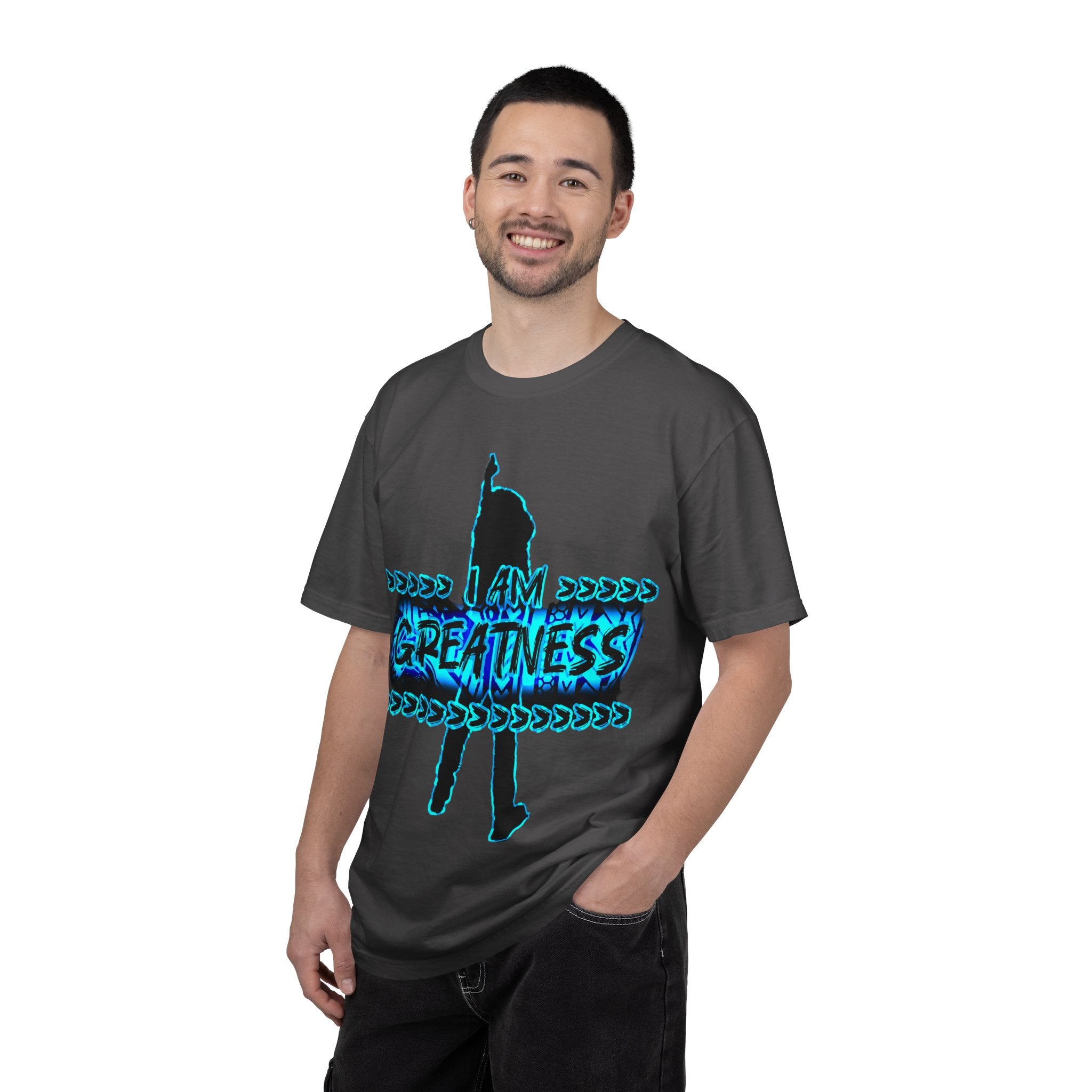"I am Greatness" Graphic streetwear - Unisex Garment-Dyed T-shirt