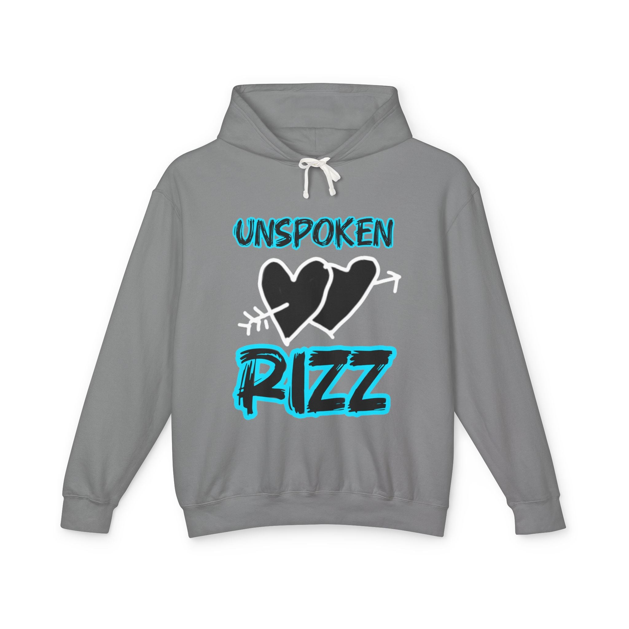 Unspoken Rizz Hoodie — Graphic Heart Streetwear Pullover