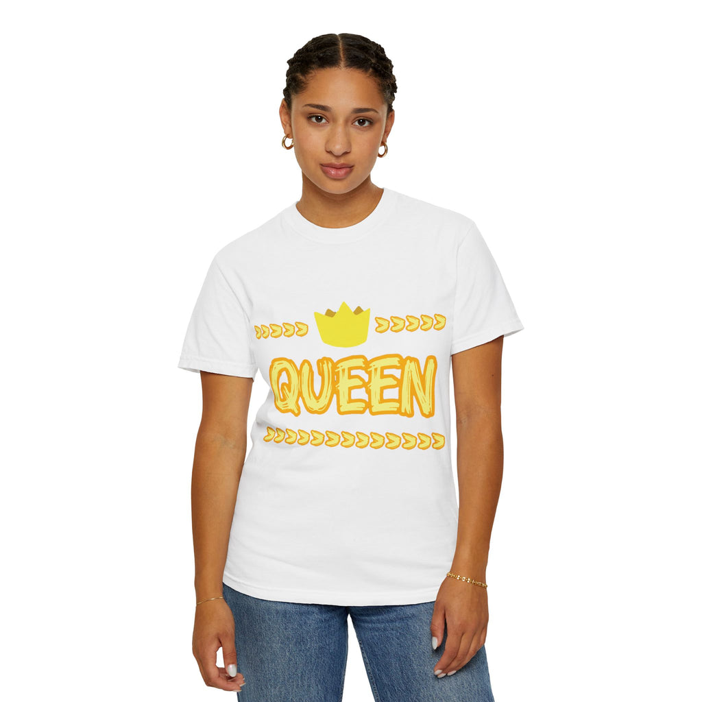 Queen Graphic T-Shirt — Yellow Crown Casual Tee