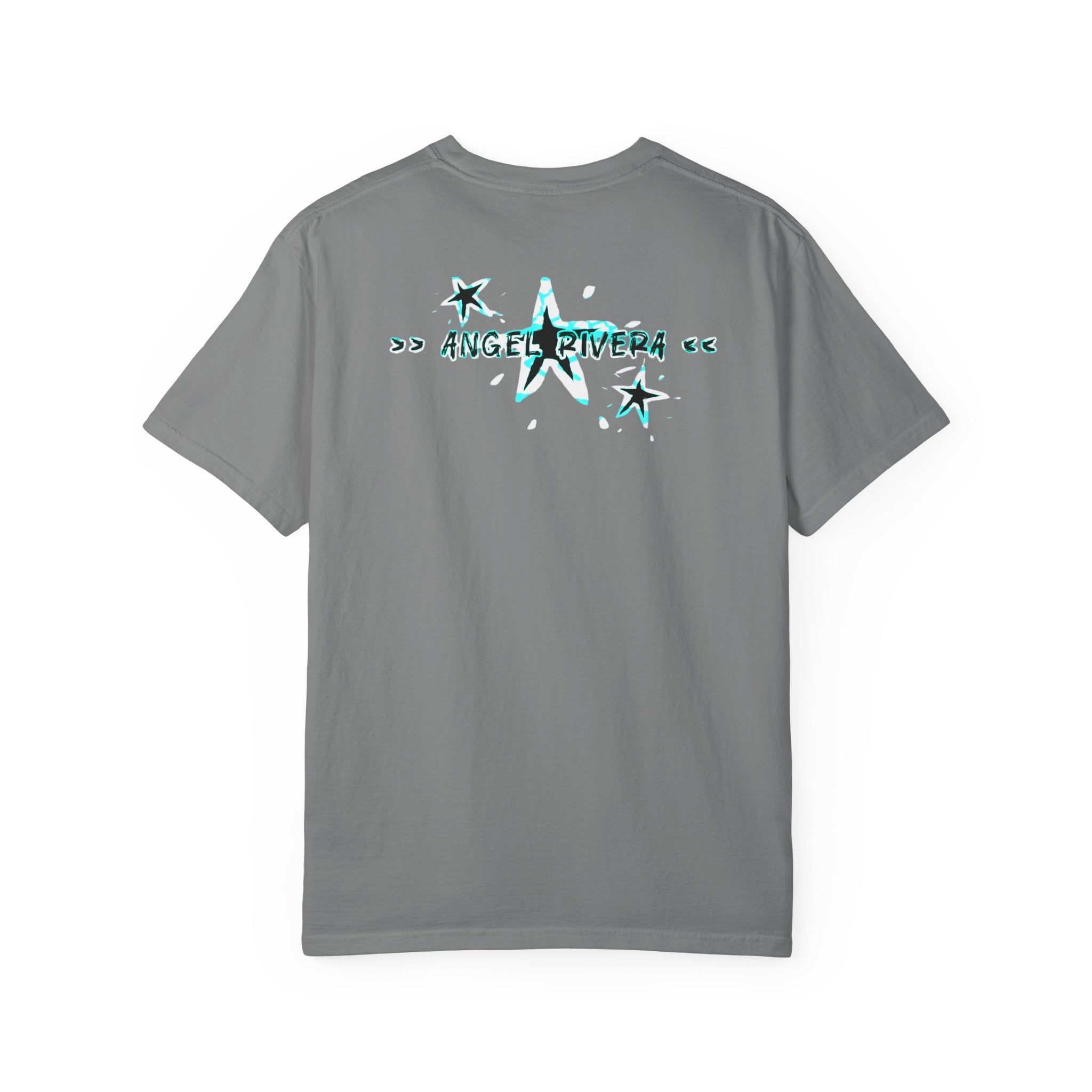 OG Final Boss Graphic Cyan star designed T-shirt - Streetwear