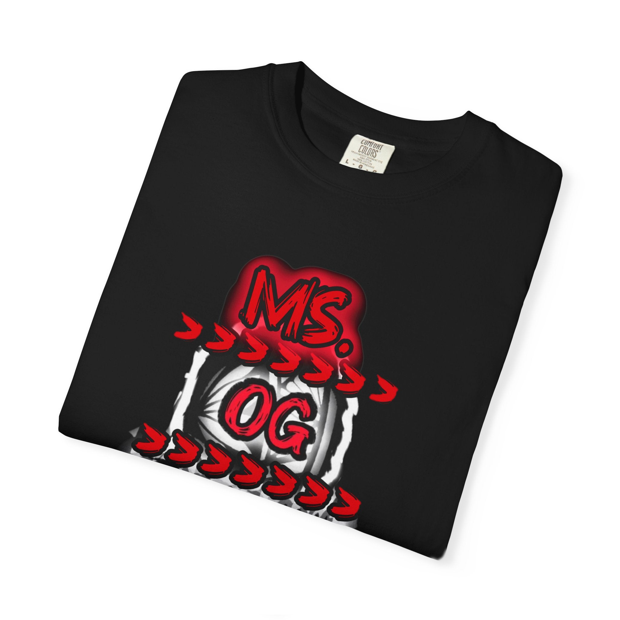 Ms. OG final Boss Graphic T-Shirt — Red Distressed Streetwear Tee