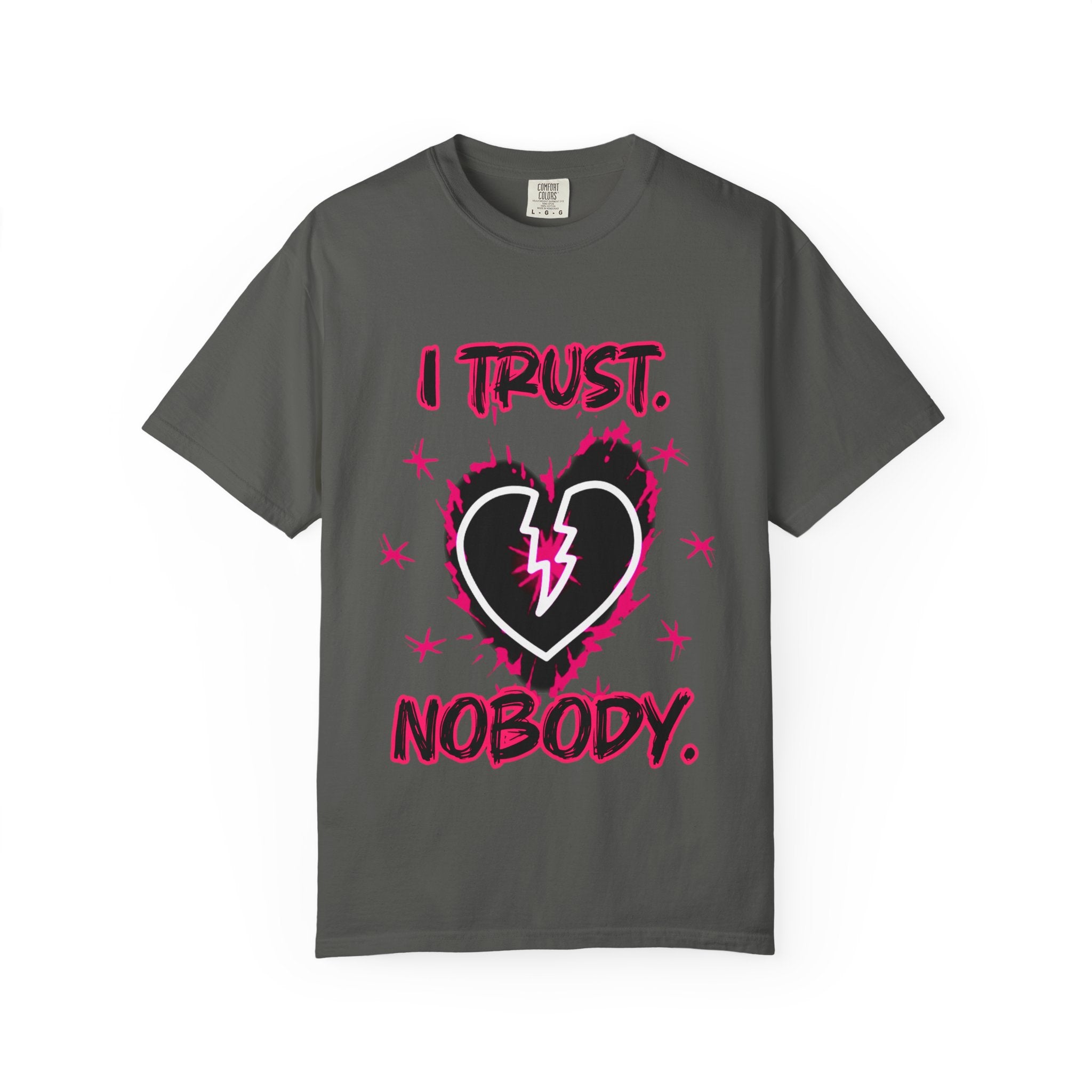 I Trust Nobody T-Shirt — Broken Heart Graphic Tee