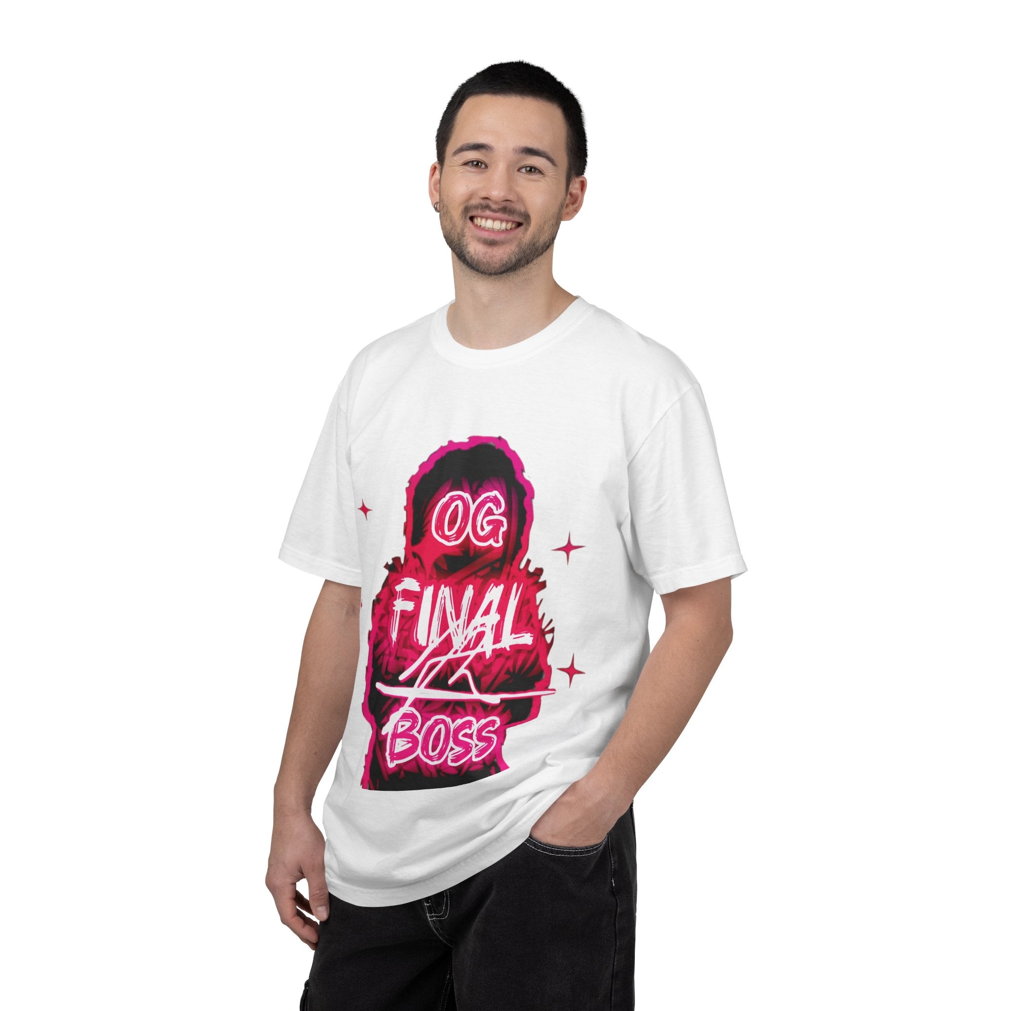 OG Final Boss T-shirt — Raspberry Pink - Graphic designer