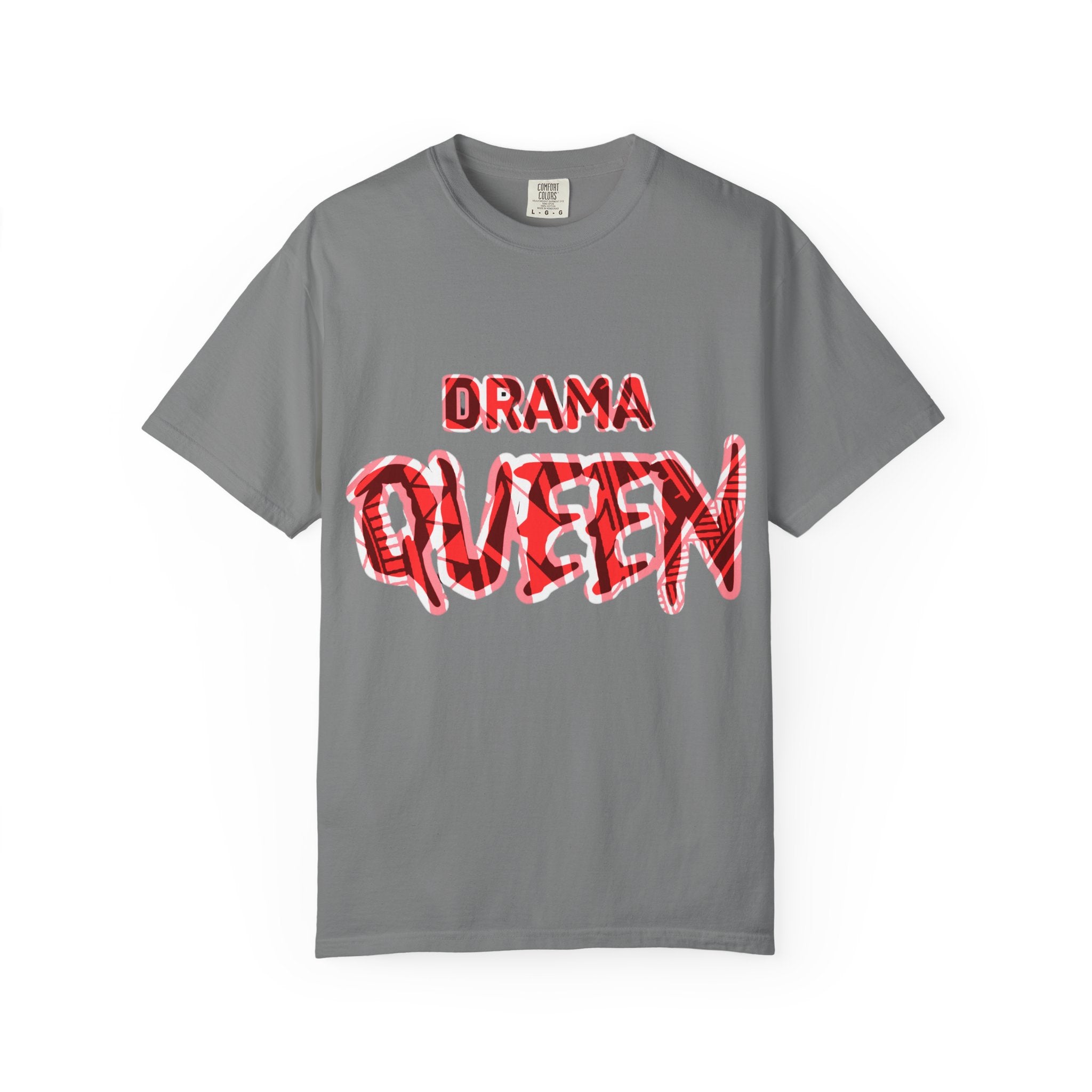 Drama Queen T-Shirt — Bold Red Graphic Tee