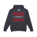 Peace Over Chaos Hoodie — Inspirational Lightweight Pullover with 'Peace Over Chaos' Graphic