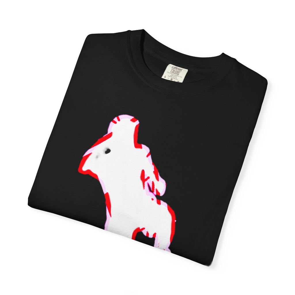 Artistic Unisex Garment-Dyed T-Shirt with Vibrant Design
