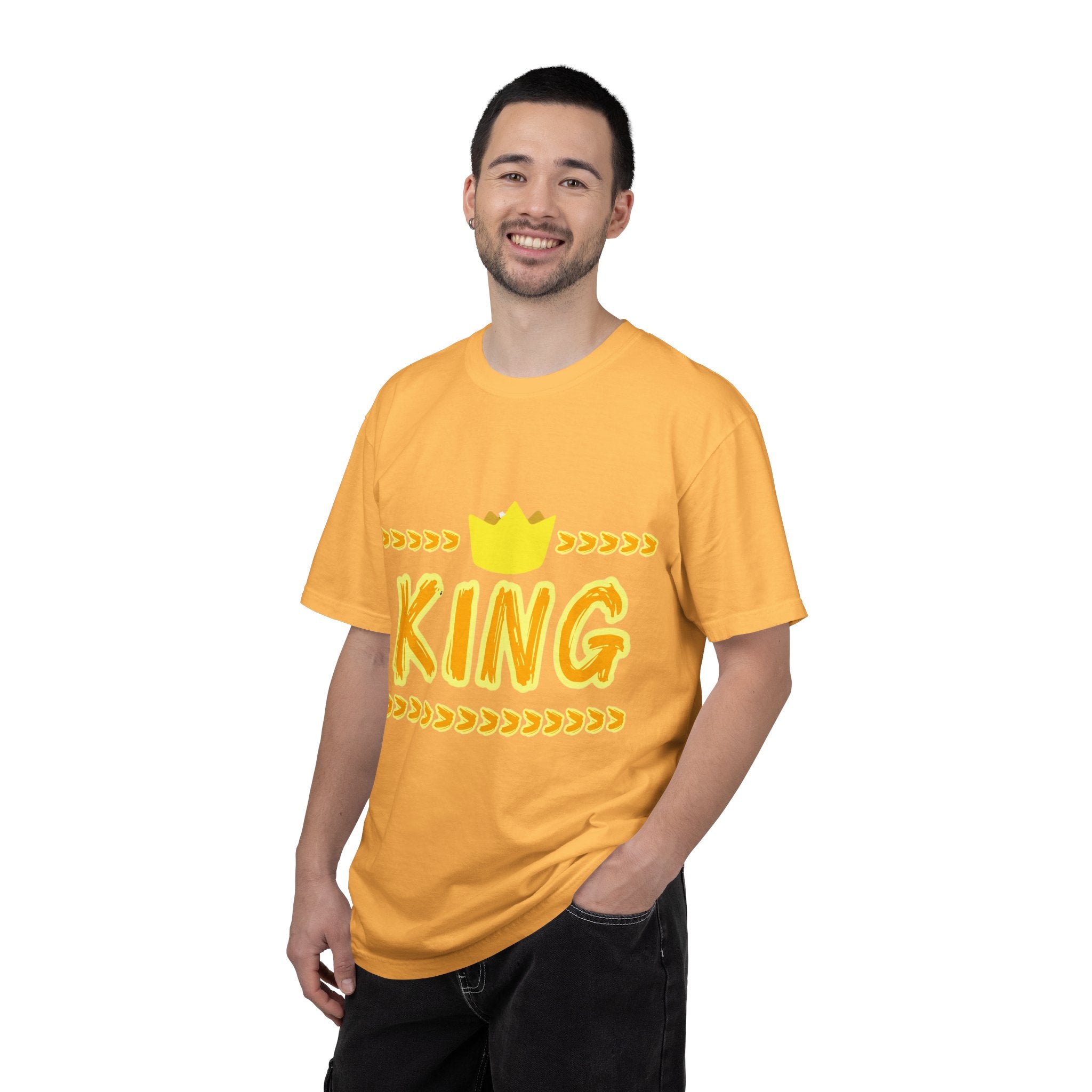 King graphic Yellow - Unisex Garment-Dyed T-shirt
