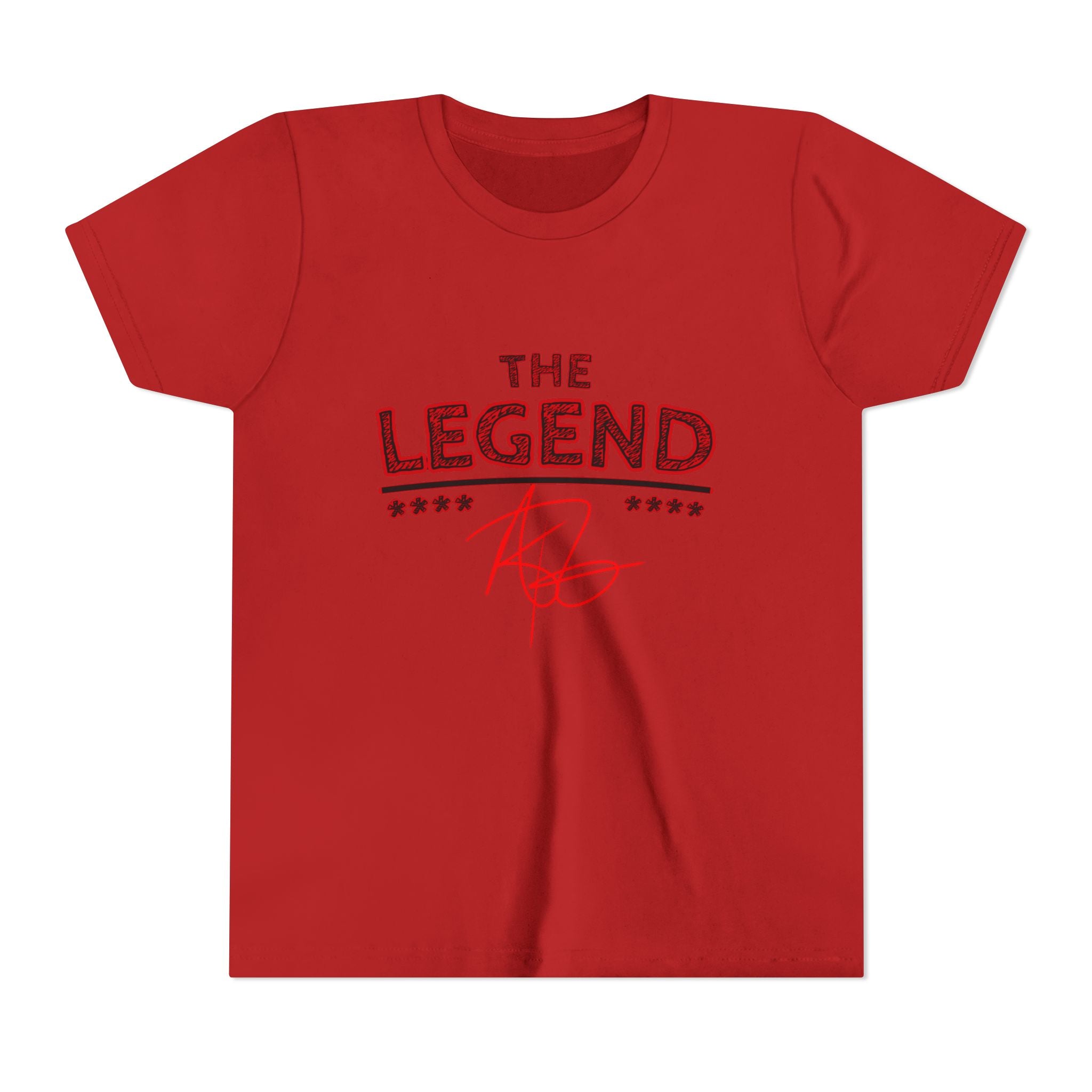 Youth Tee “The Legend” Graphic Shirt with Signature & Star Back Print