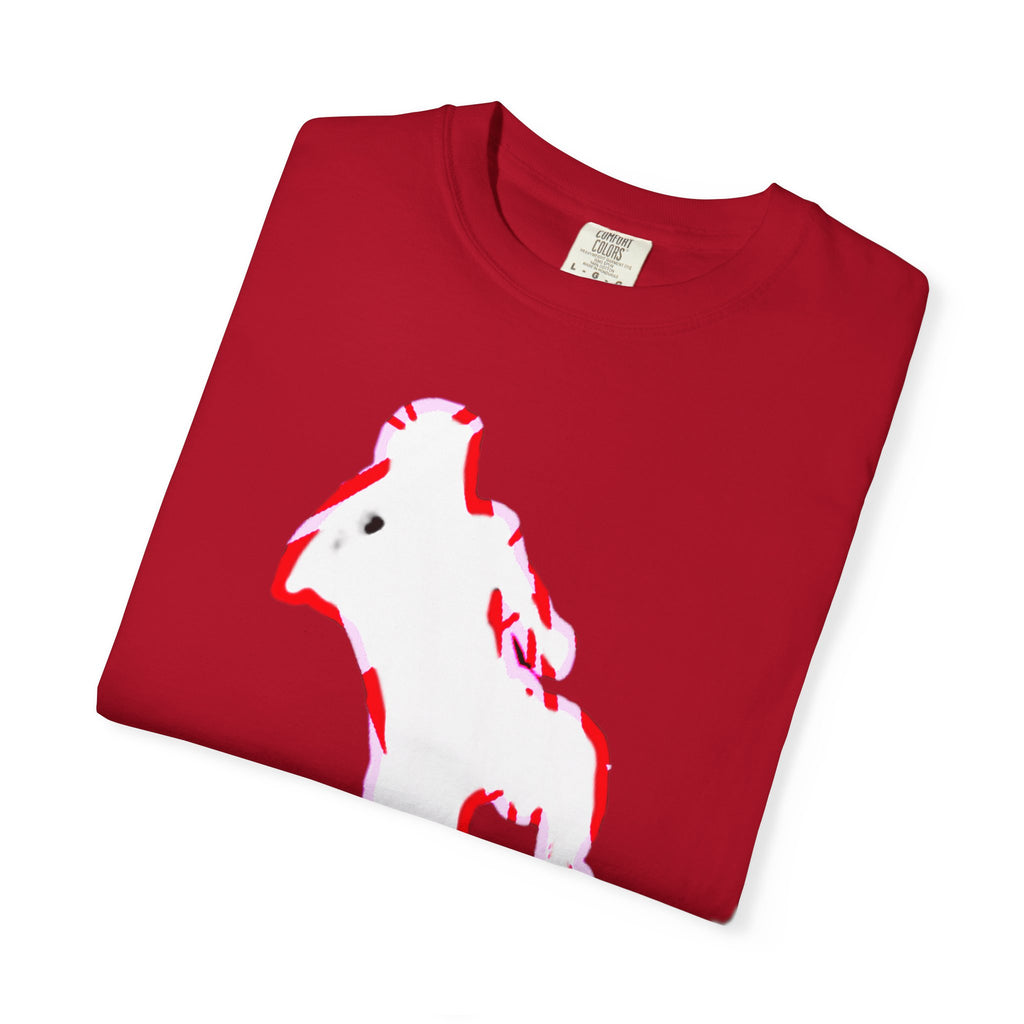 Artistic Unisex Garment-Dyed T-Shirt with Vibrant Design