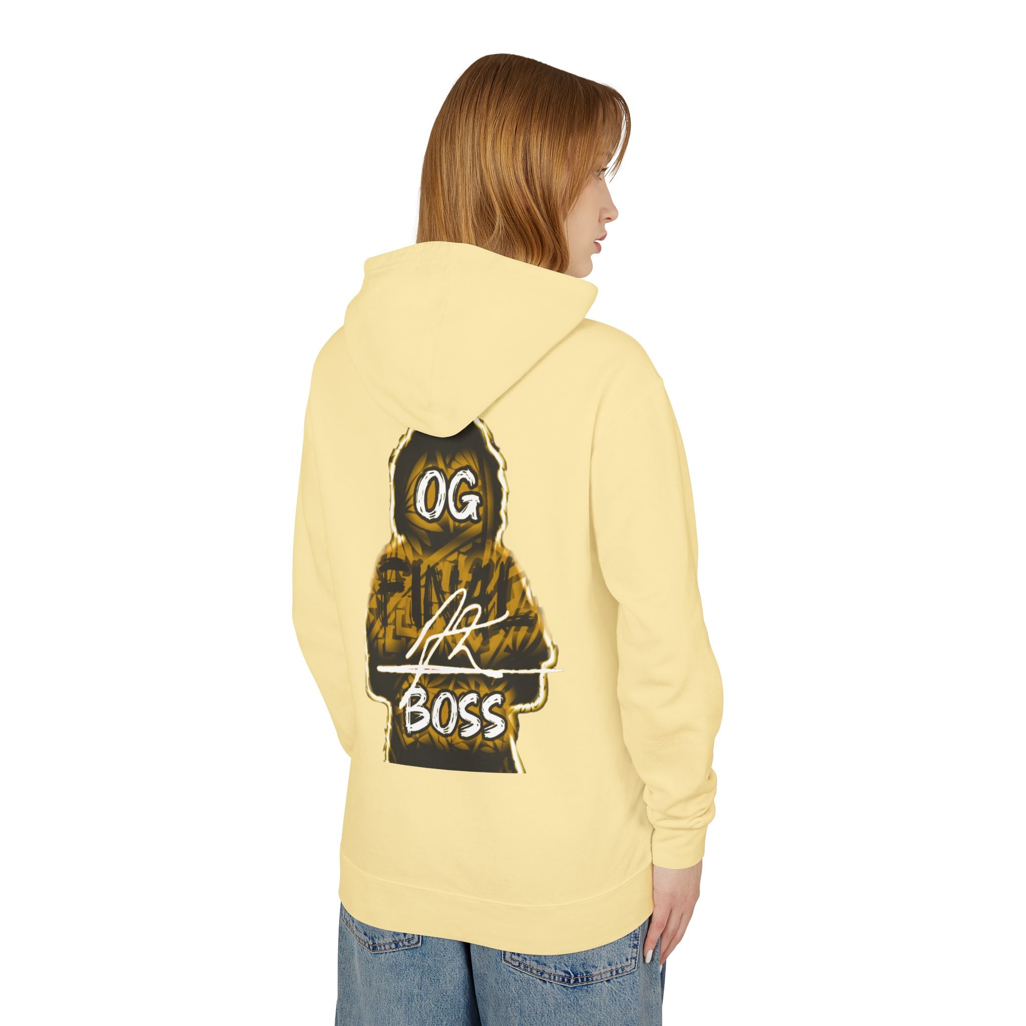 OG final Boss Hoodie — Vintage yellow Streetwear Graphic Hoodie