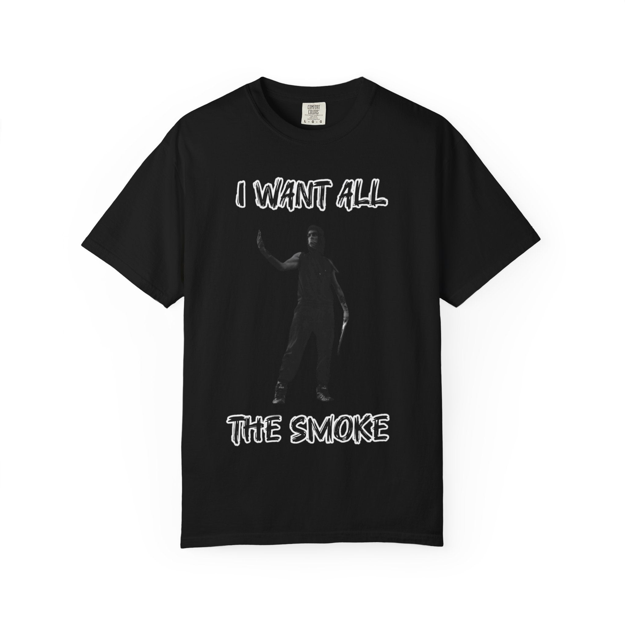 I Want All The Smoke T-Shirt — Fighter Silhouette Combat Tee