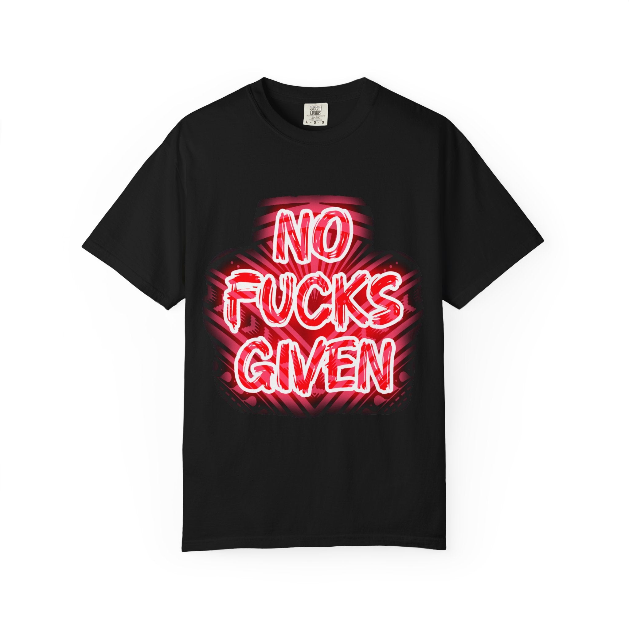 Graphic T-Shirt — "No Fucks Given" Neon Style Tee