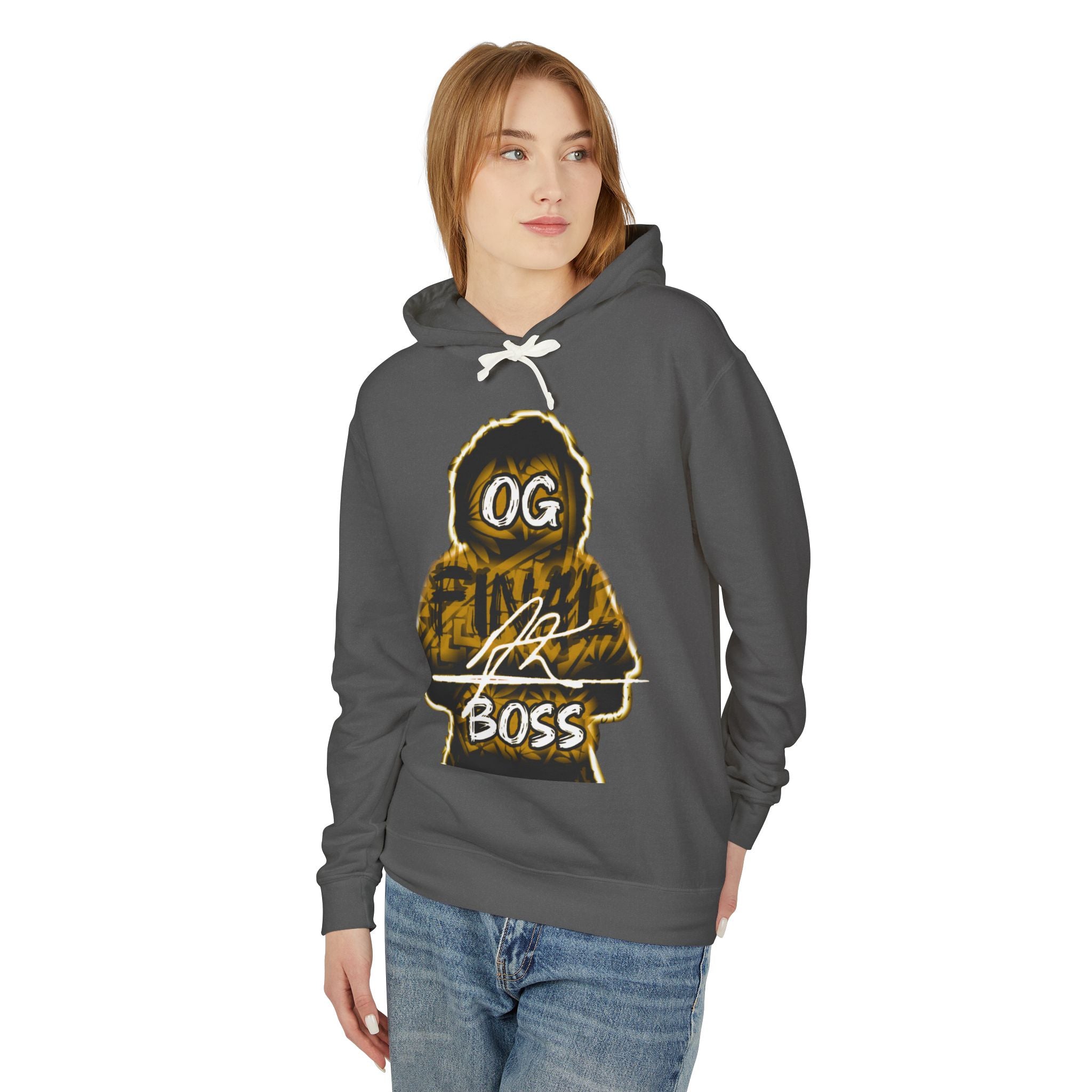 OG final Boss Hoodie — Vintage yellow Streetwear Graphic Hoodie
