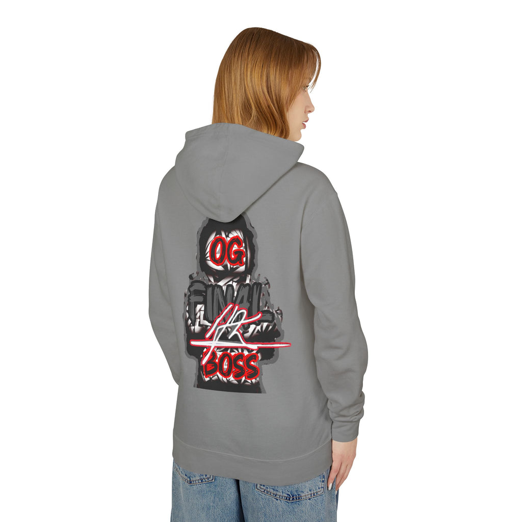 OG Final Boss Hoodie — Platinum graphic Pullover