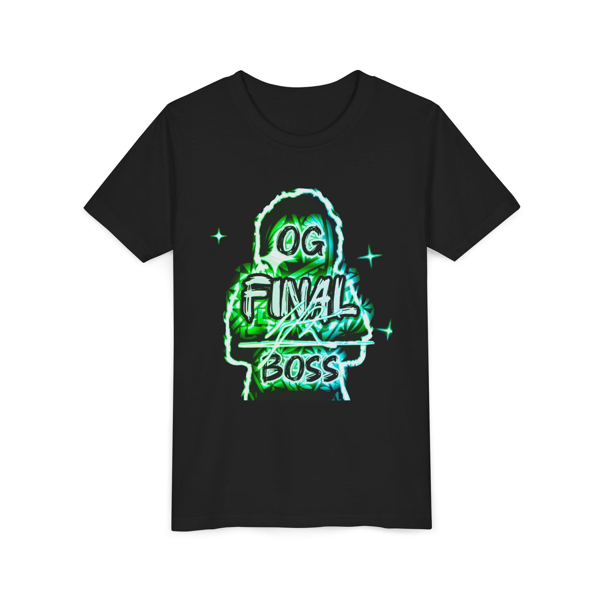 Youth Tee — "OG Final Boss" - Emerald - Graphic Shirt