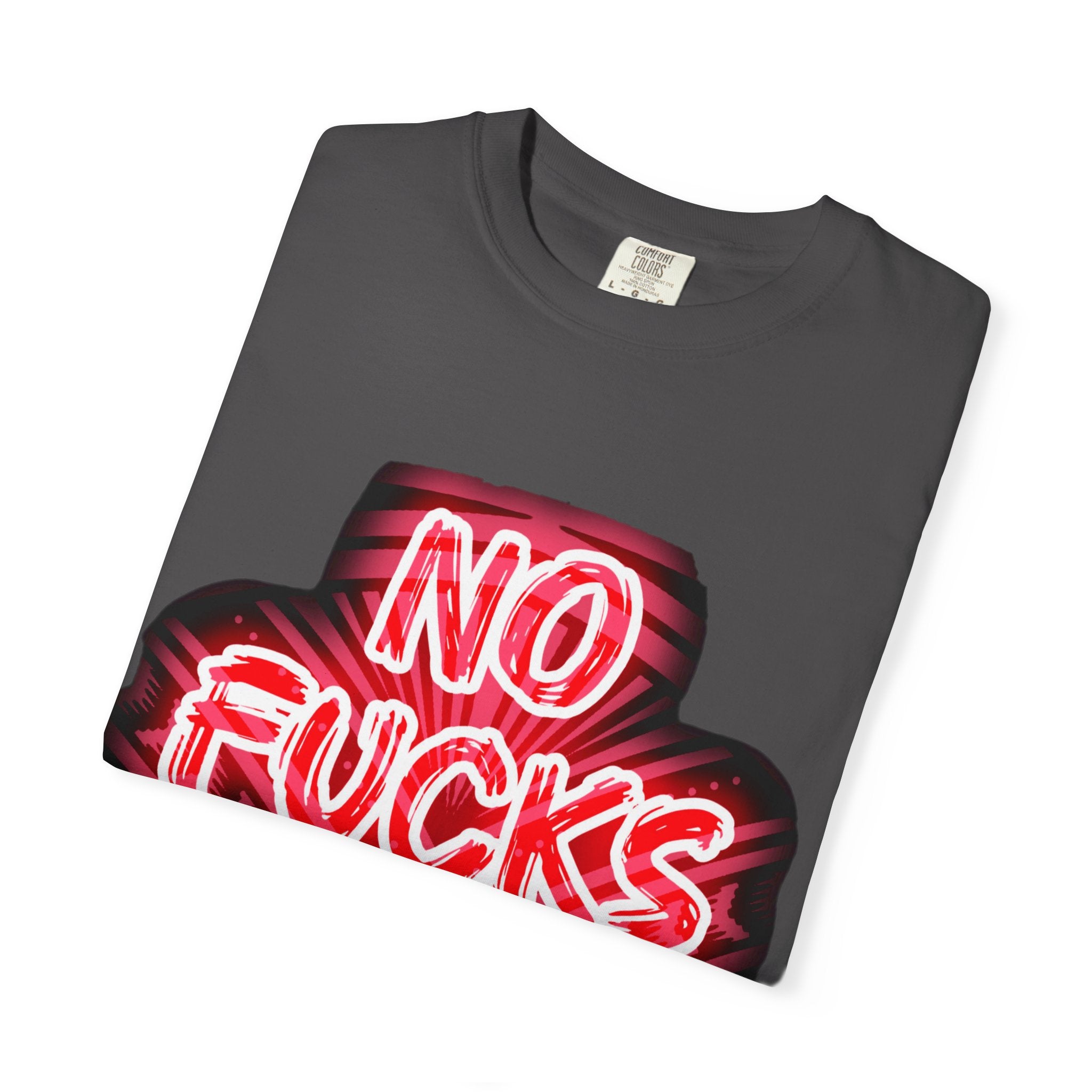 Graphic T-Shirt — "No Fucks Given" Neon Style Tee