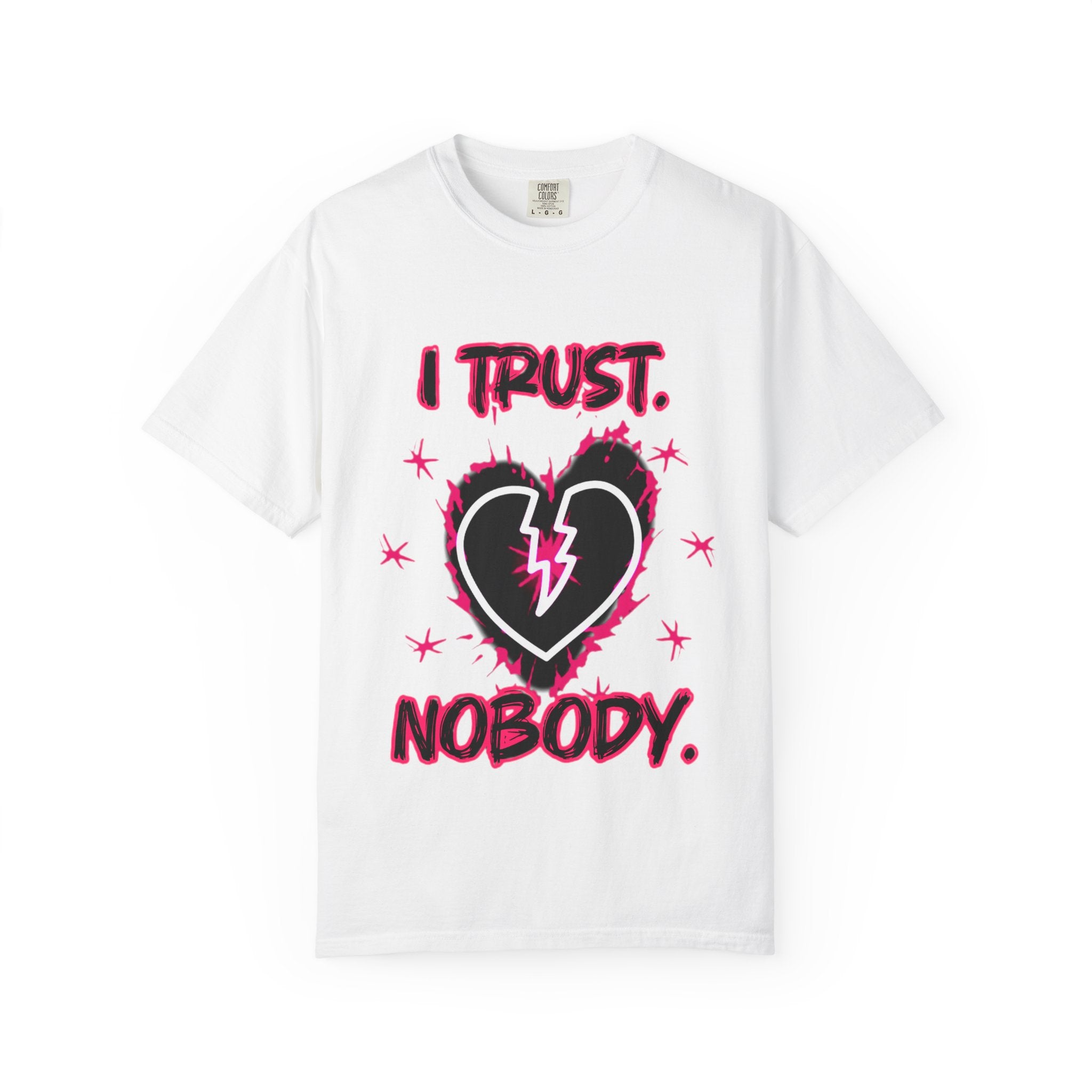 I Trust Nobody T-Shirt — Broken Heart Graphic Tee