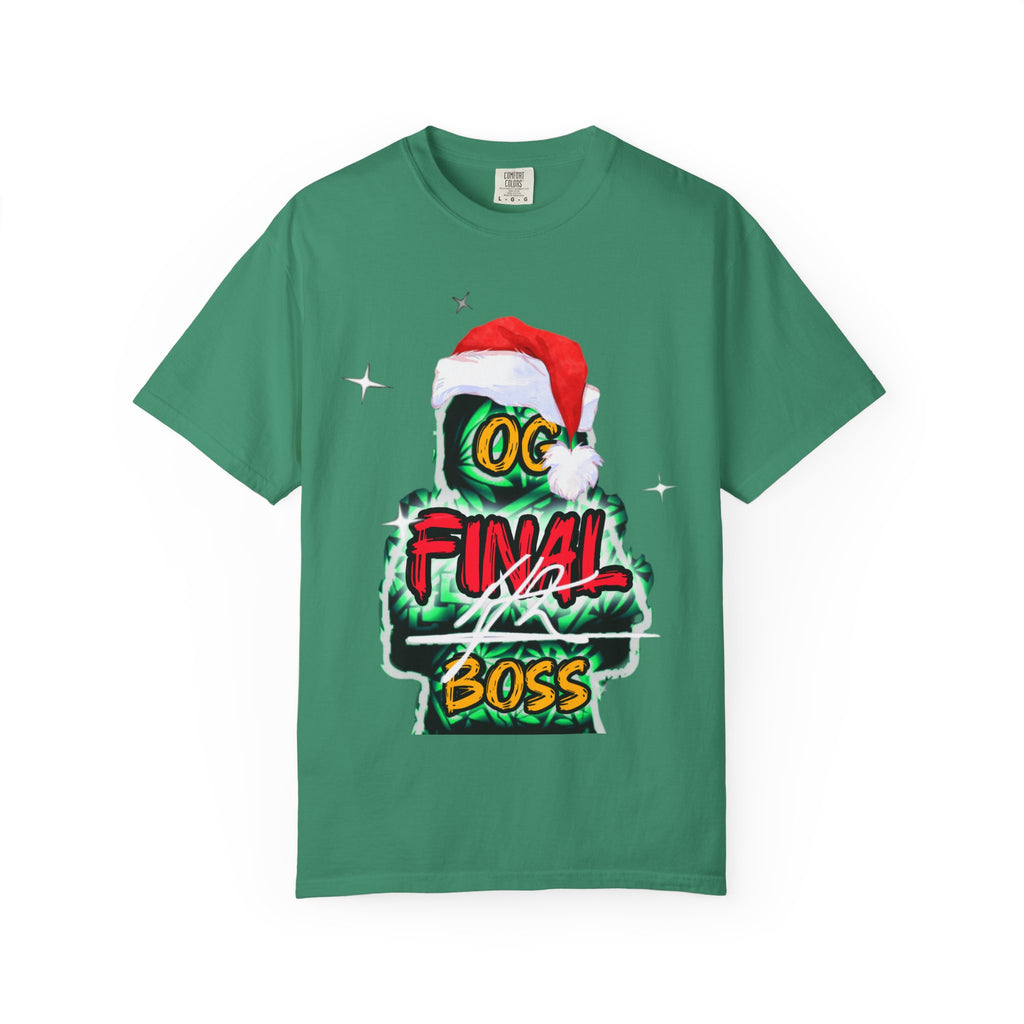 OG final Boss - XMAS Edition - Unisex Garment-Dyed T-shirt