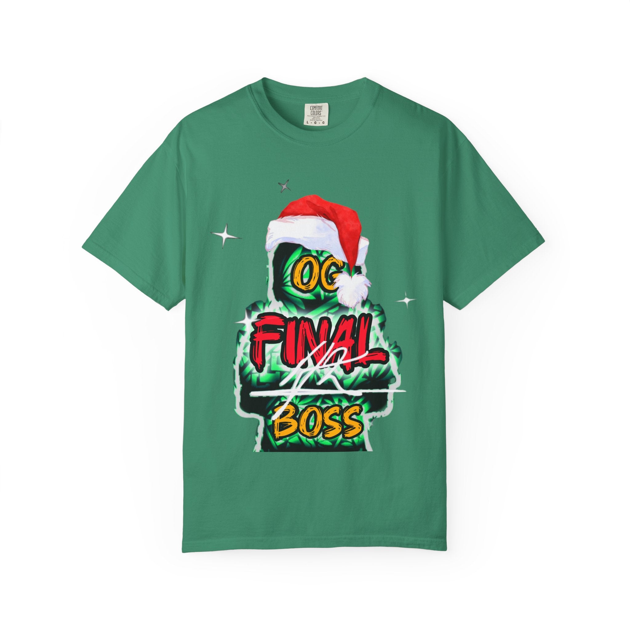 OG final Boss - XMAS Edition - Unisex Garment-Dyed T-shirt