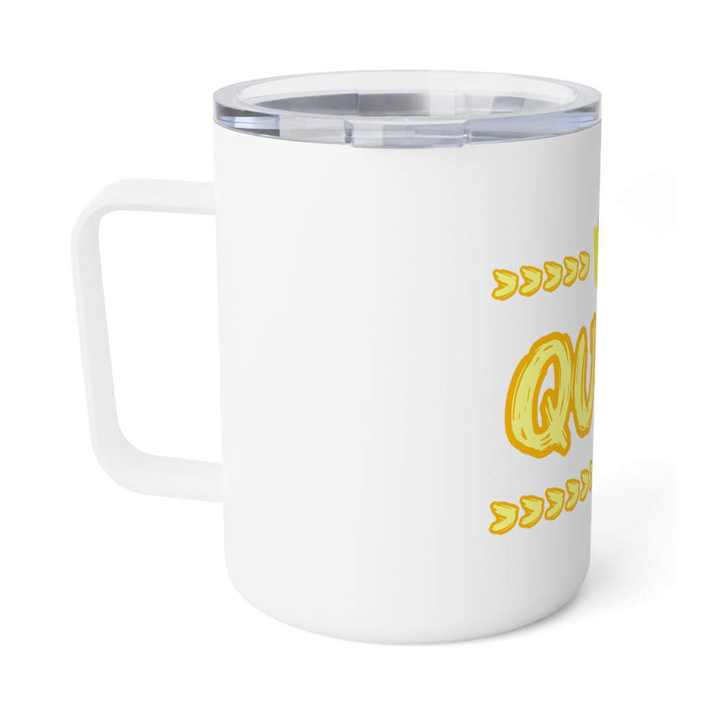Queen Insulated Coffee Mug — 10oz Travel Tumbler with Crown Design