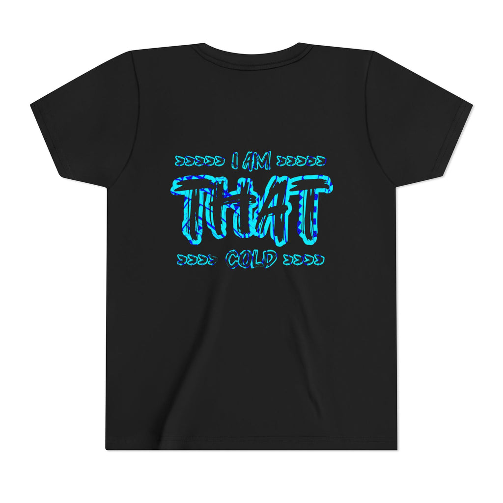 I Am That Cold - Streetwear - Neon Blue Graphic Youth Tee