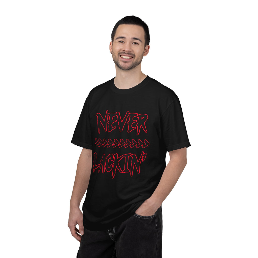 NEVER LACKIN' Graphic Scripture T-shirt/Streetwear