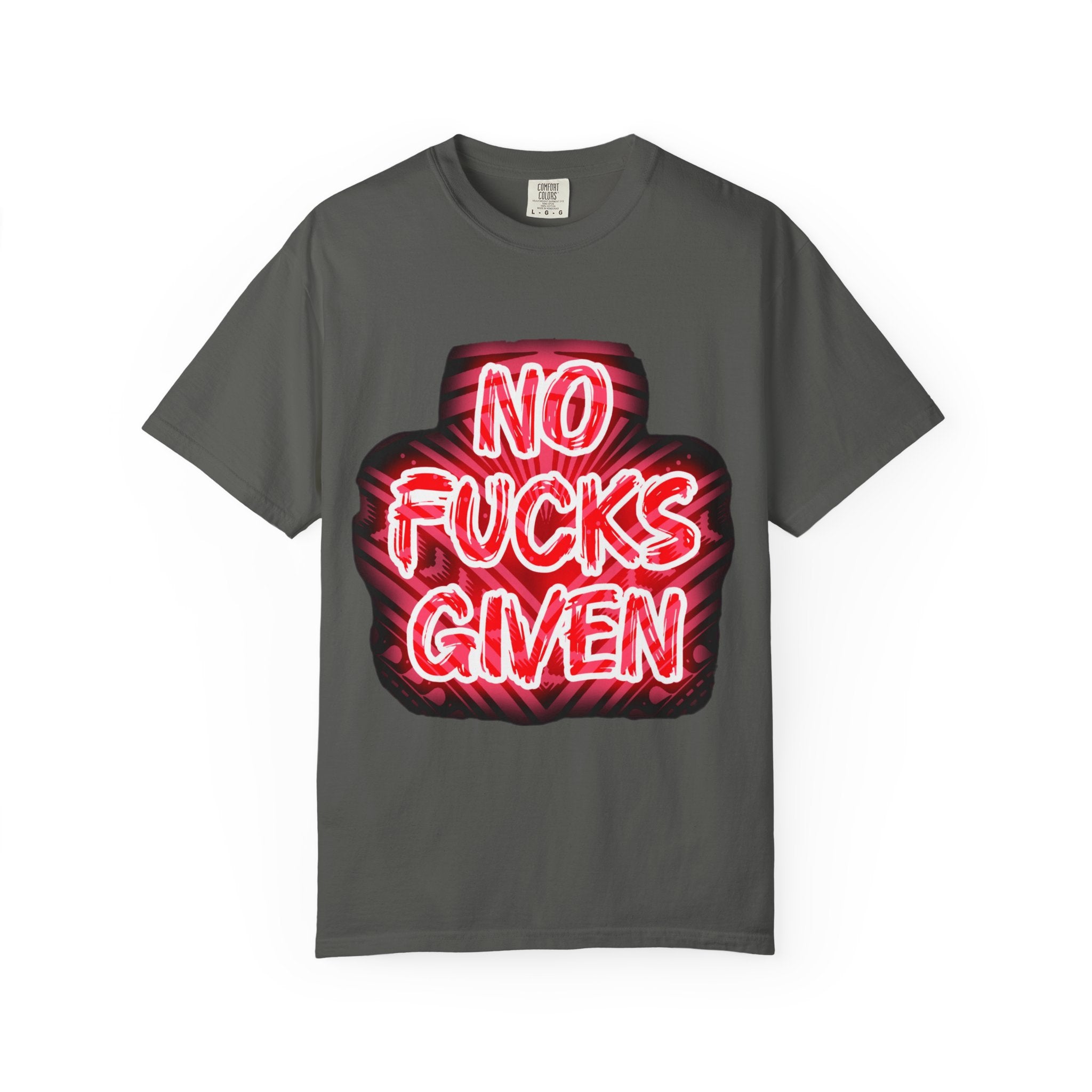 Graphic T-Shirt — "No Fucks Given" Neon Style Tee