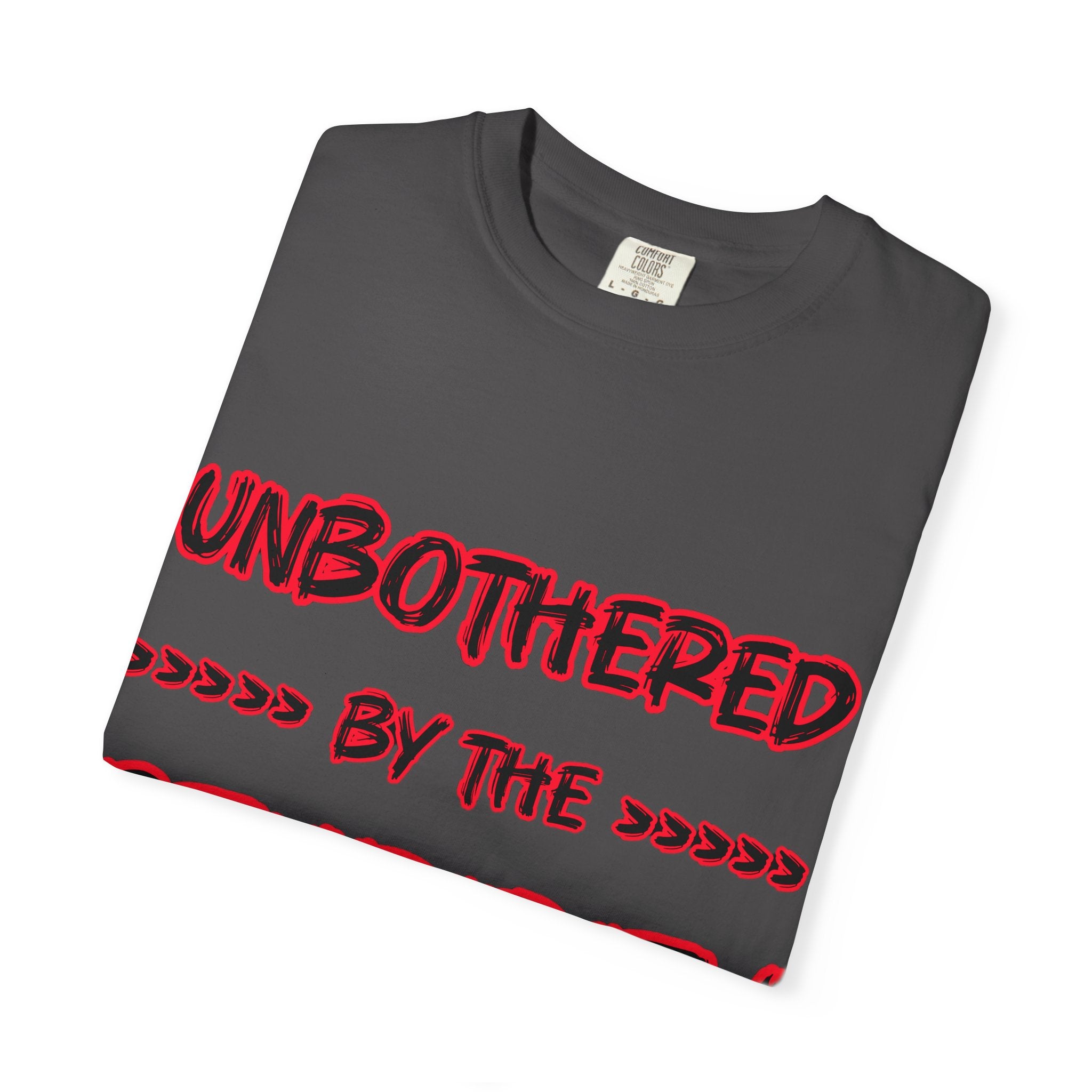 "Unbothered by the Stupidity" Unisex Garment-Dyed T-shirt
