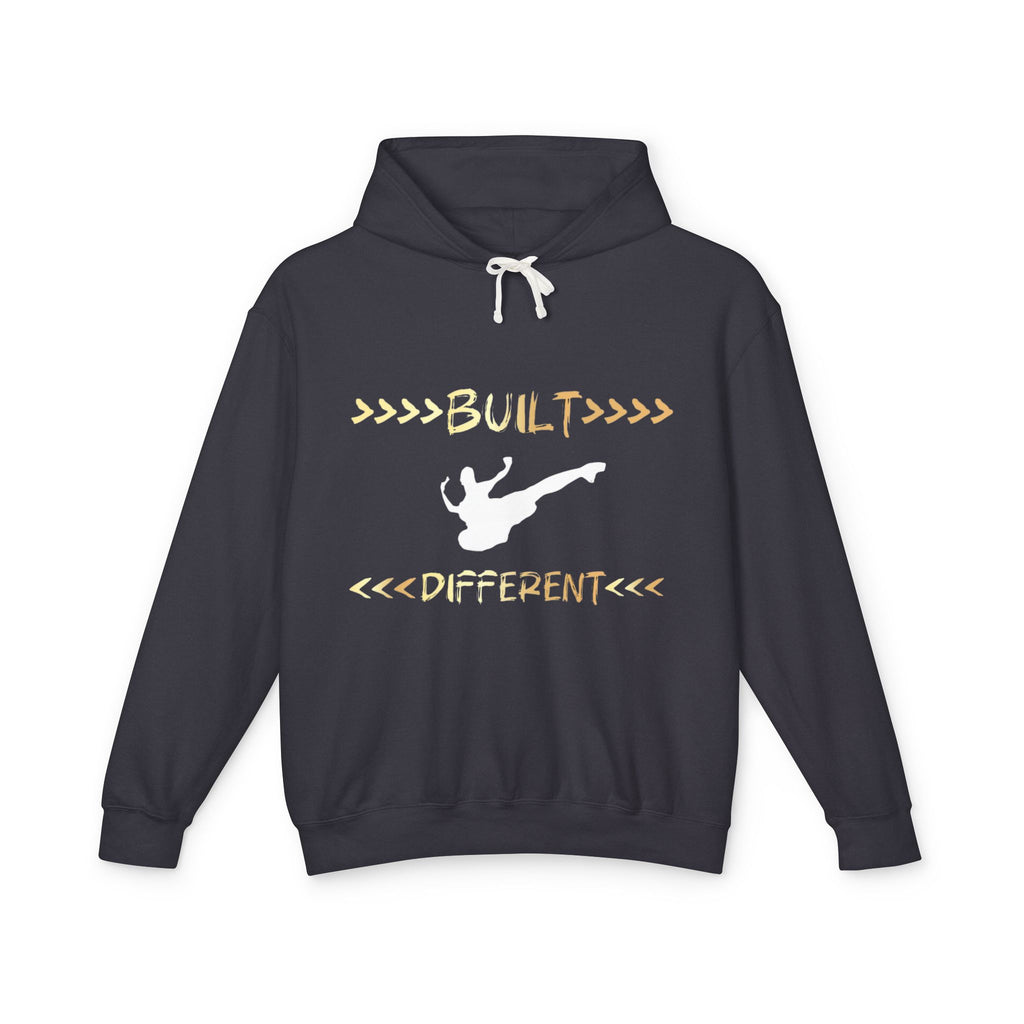 Built Different Martial Arts Hoodie — Karate Kick Graphic Pullover