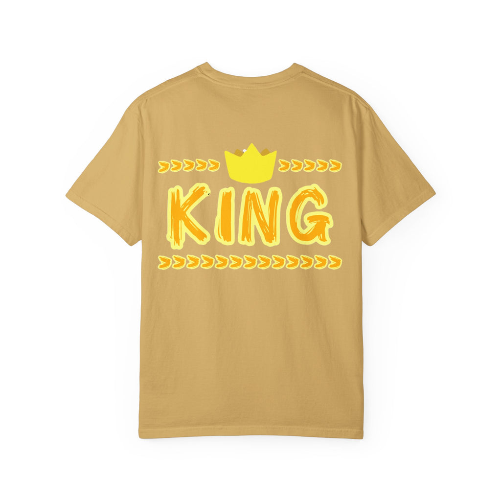 King graphic Yellow - Unisex Garment-Dyed T-shirt