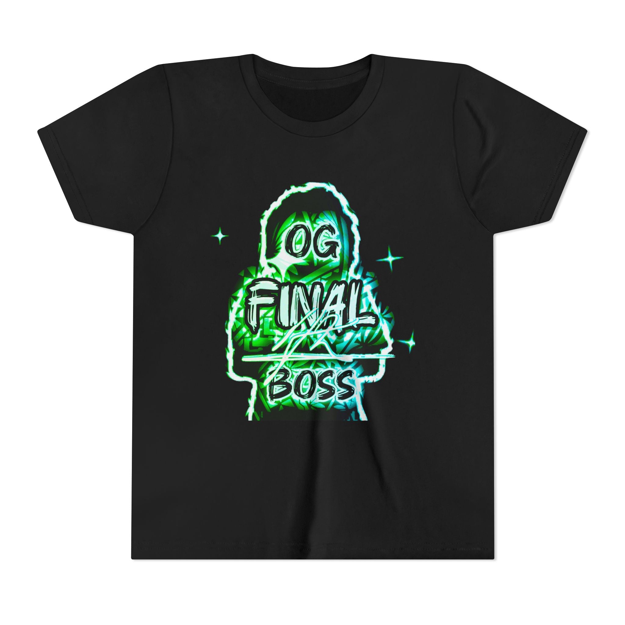 Youth Tee — "OG Final Boss" - Emerald - Graphic Shirt
