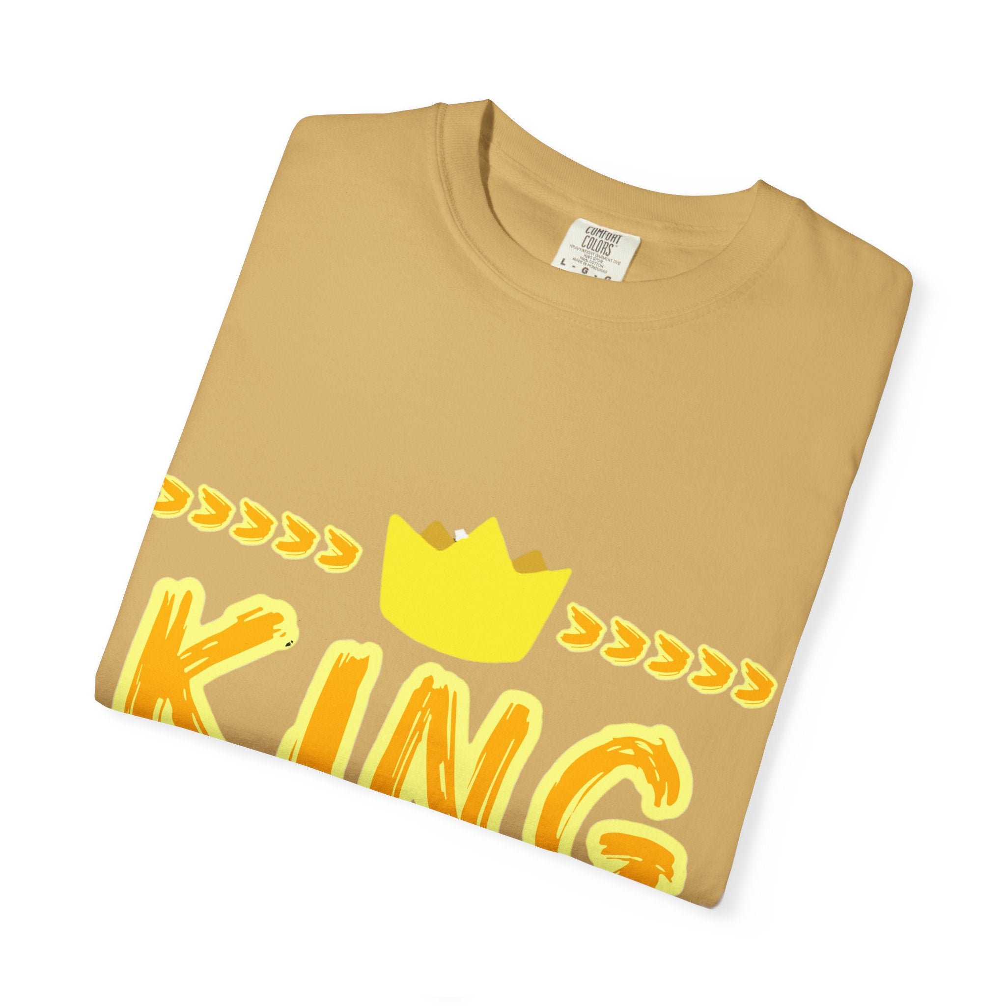 King graphic Yellow - Unisex Garment-Dyed T-shirt