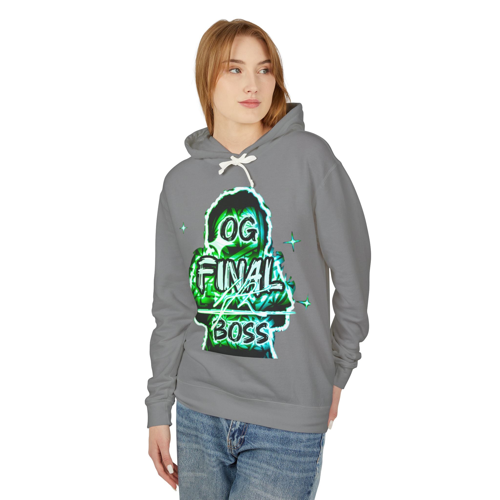 OG Final Boss Hoodie — Emerald Graphic Pullover