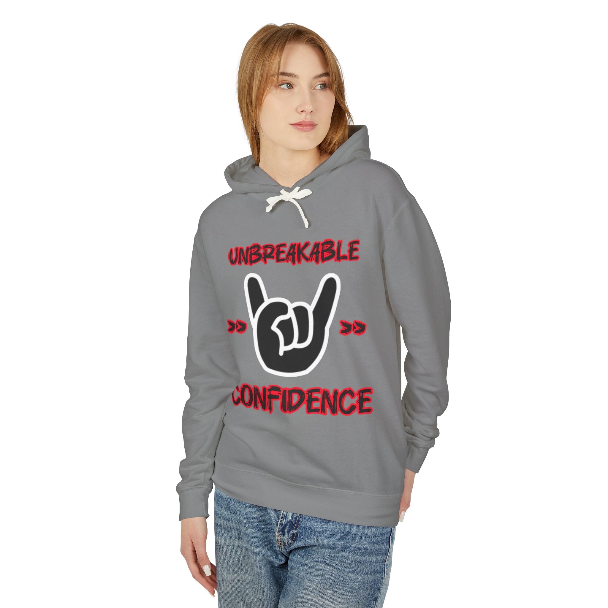Unbreakable Confidence Hoodie — "Unbreakable Confidence" Graphic Hooded Sweatshirt