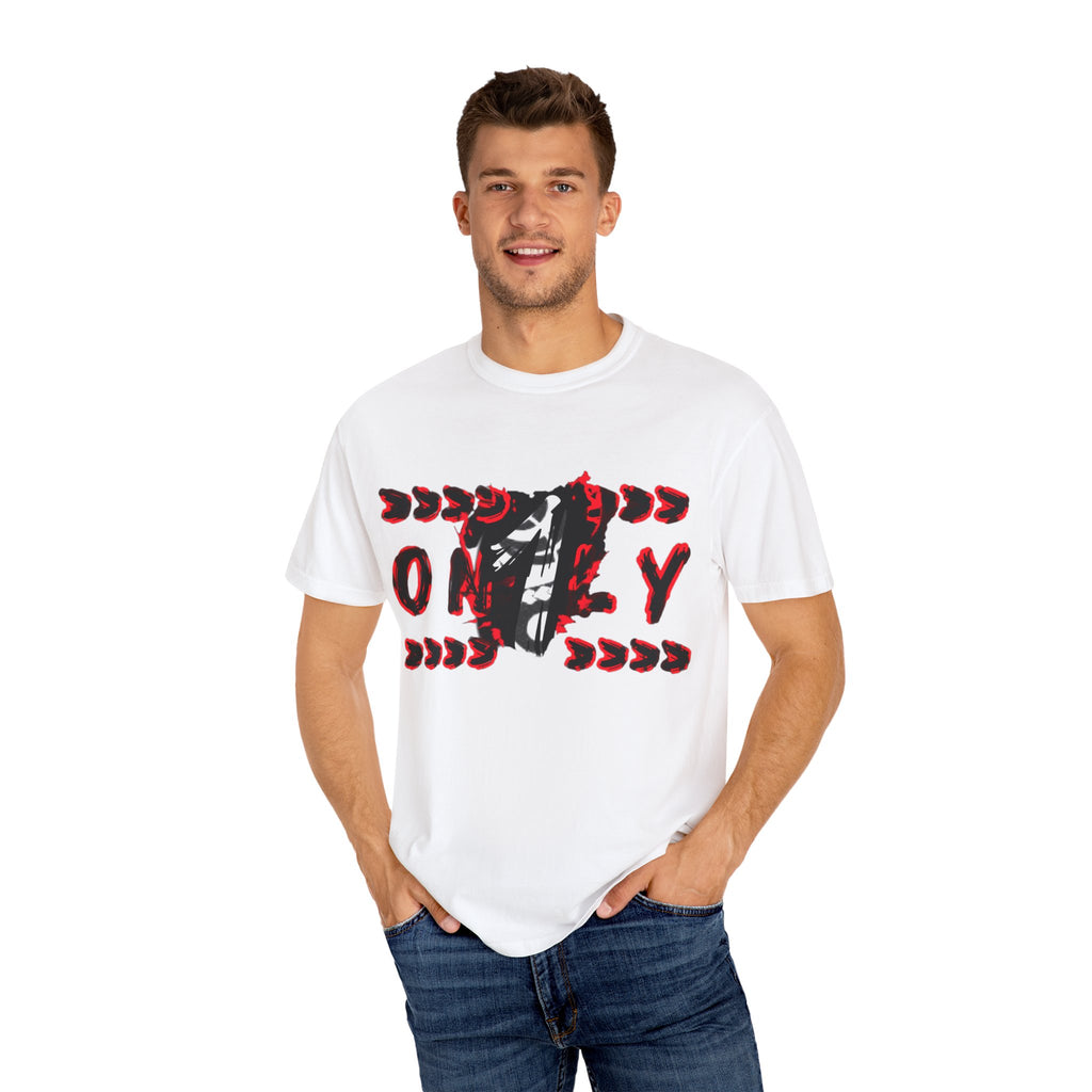 Only 1 Graphic Tee — Retro Red & Black Skate Shirt